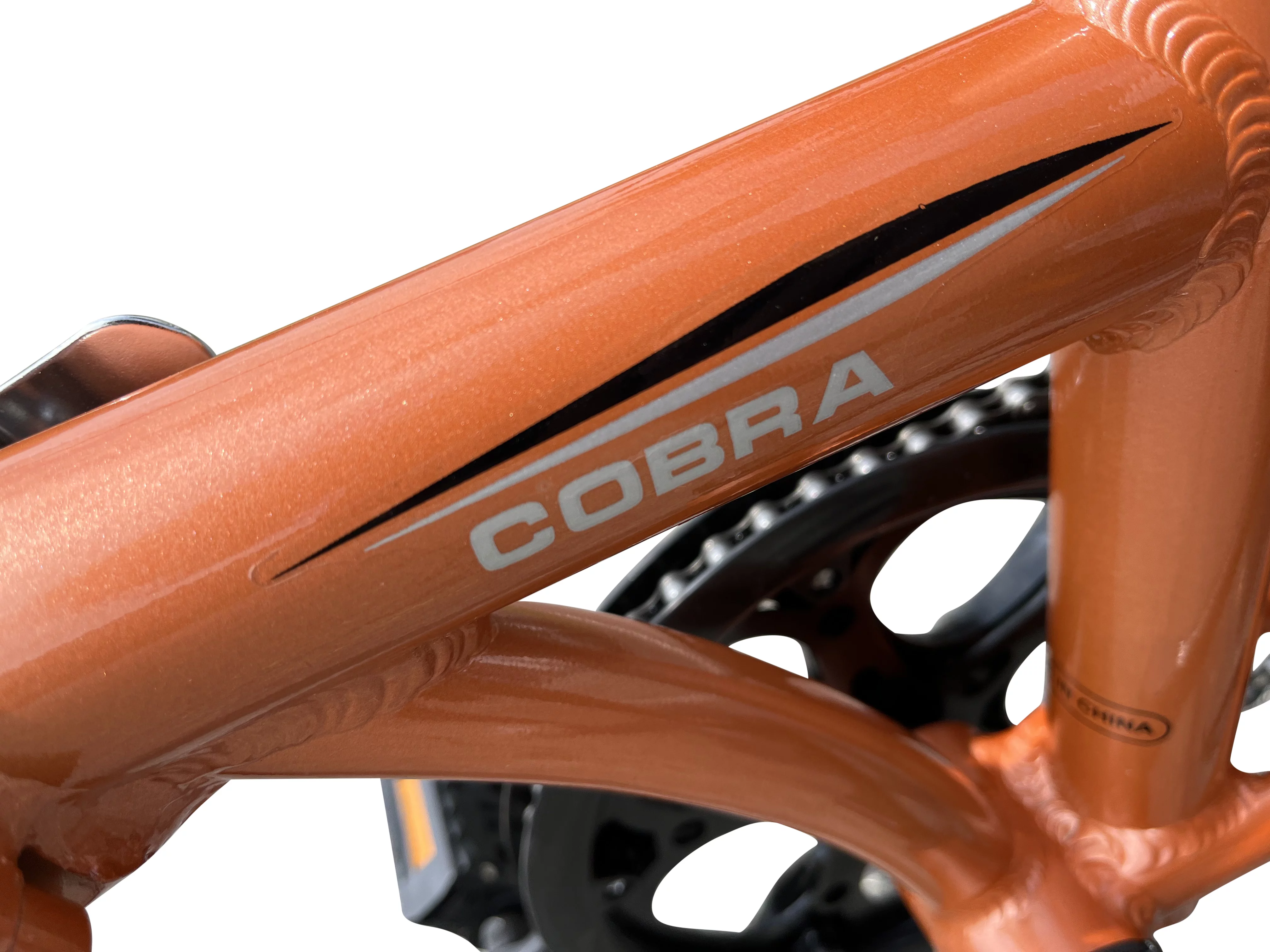 Origami Cobra single-speed lightweight folding bike in Copper - Womvr
