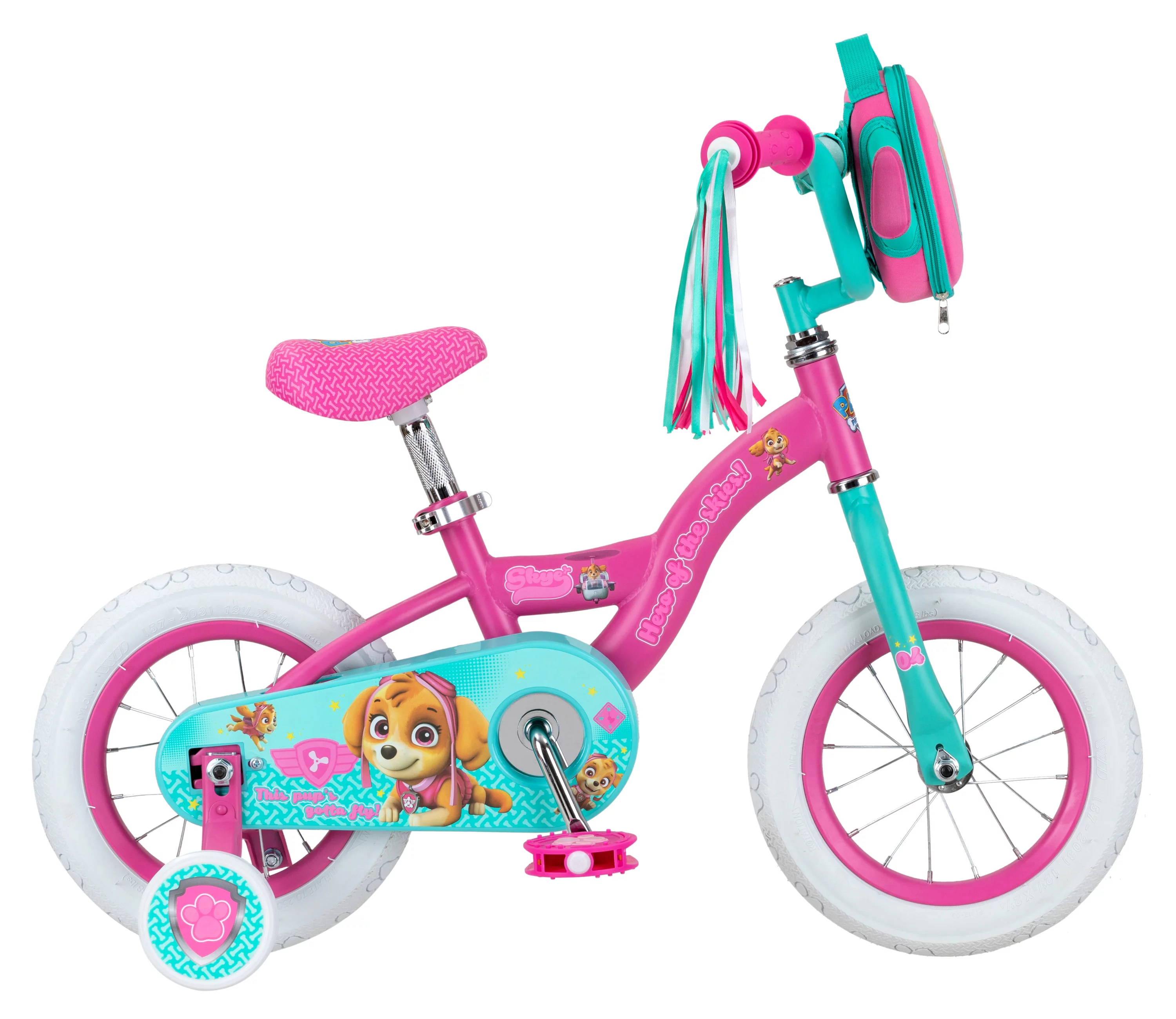 Paw Patrol Skye Sidewalk Bike, 12 In. Wheels, Ages 2 to 4, Pink - Womvr