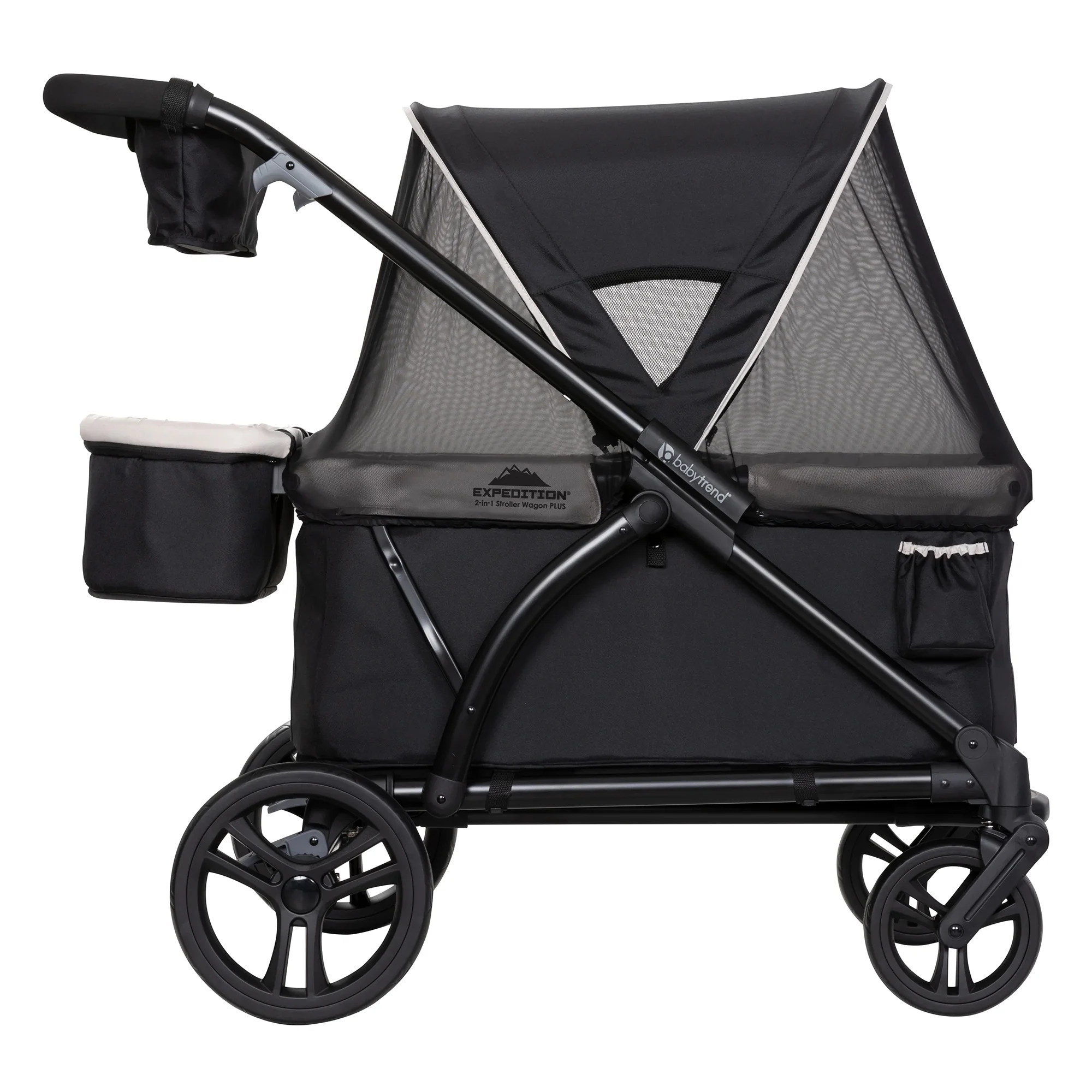 Baby Trend Expedition 2-in-1 Stroller Wagon PLUS with Canopy, Modern Khaki - Womvr