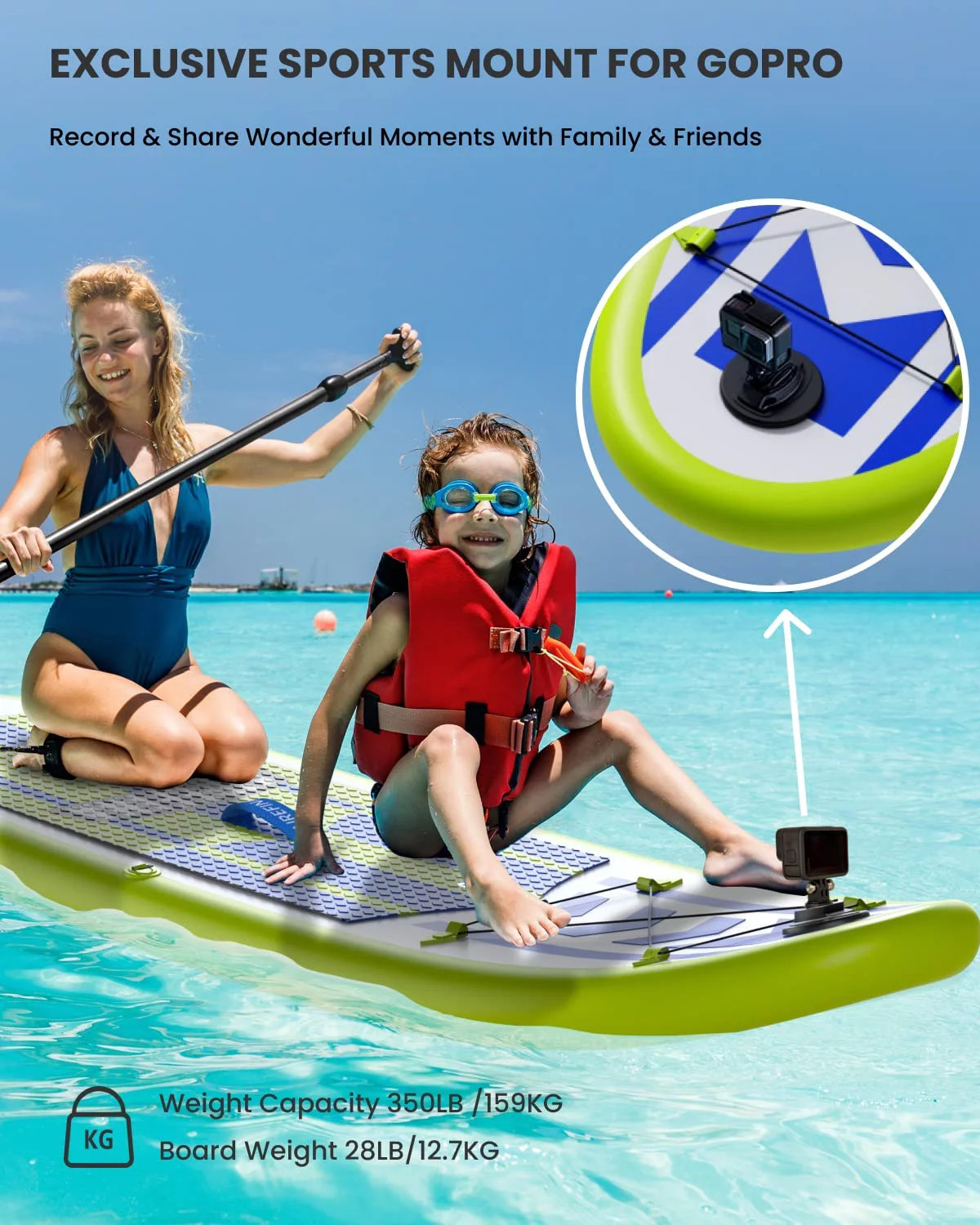Airefina 11' Inflatable Stand Up Paddle Board with Carrying Bag - Womvr