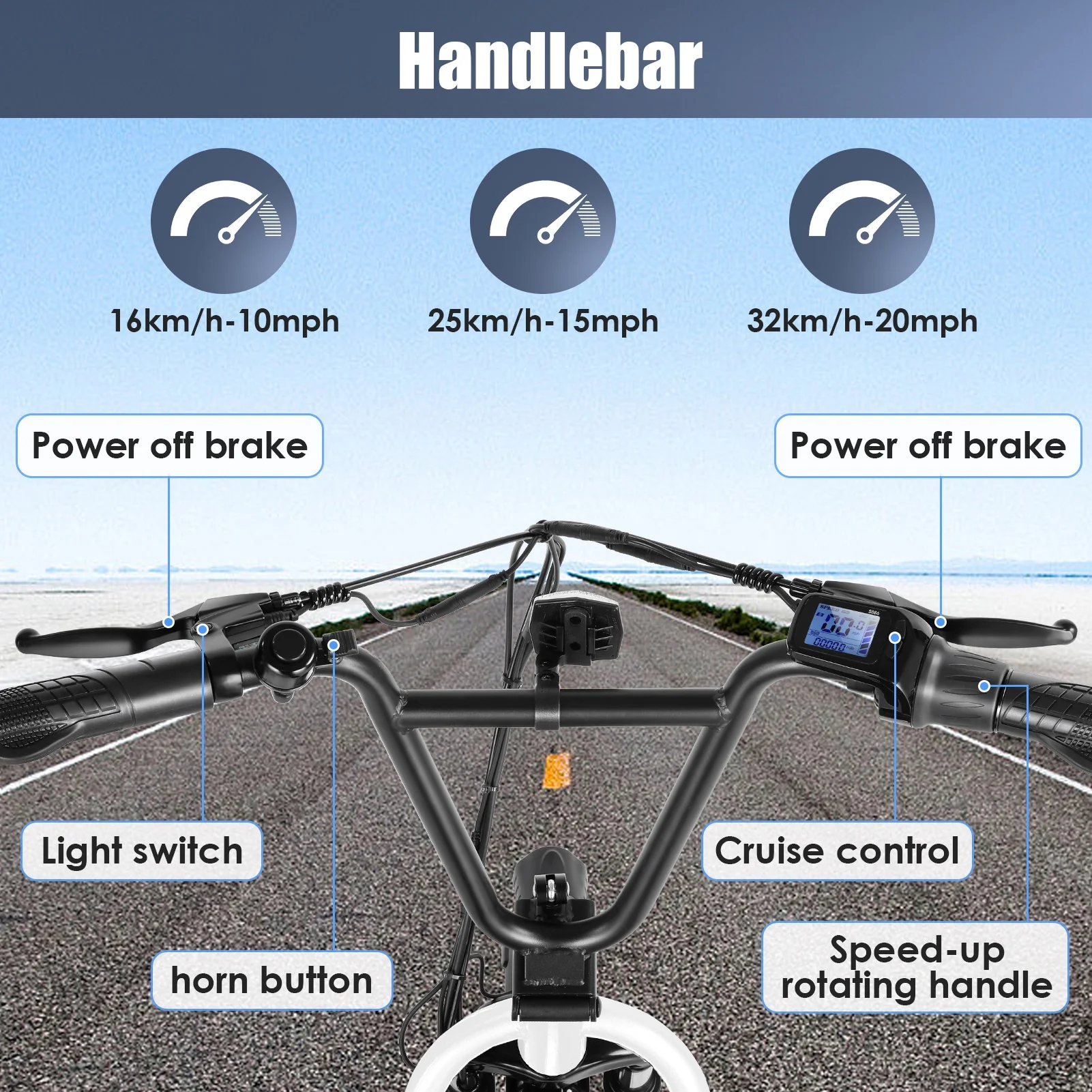 Caroma 500W Electric Scooter with Seat for Adult, 14 inch Commuter Electric Scooter with Dual Shock Absorbers and Basket - Up to 25 Miles 20 MPH, Silver - Womvr