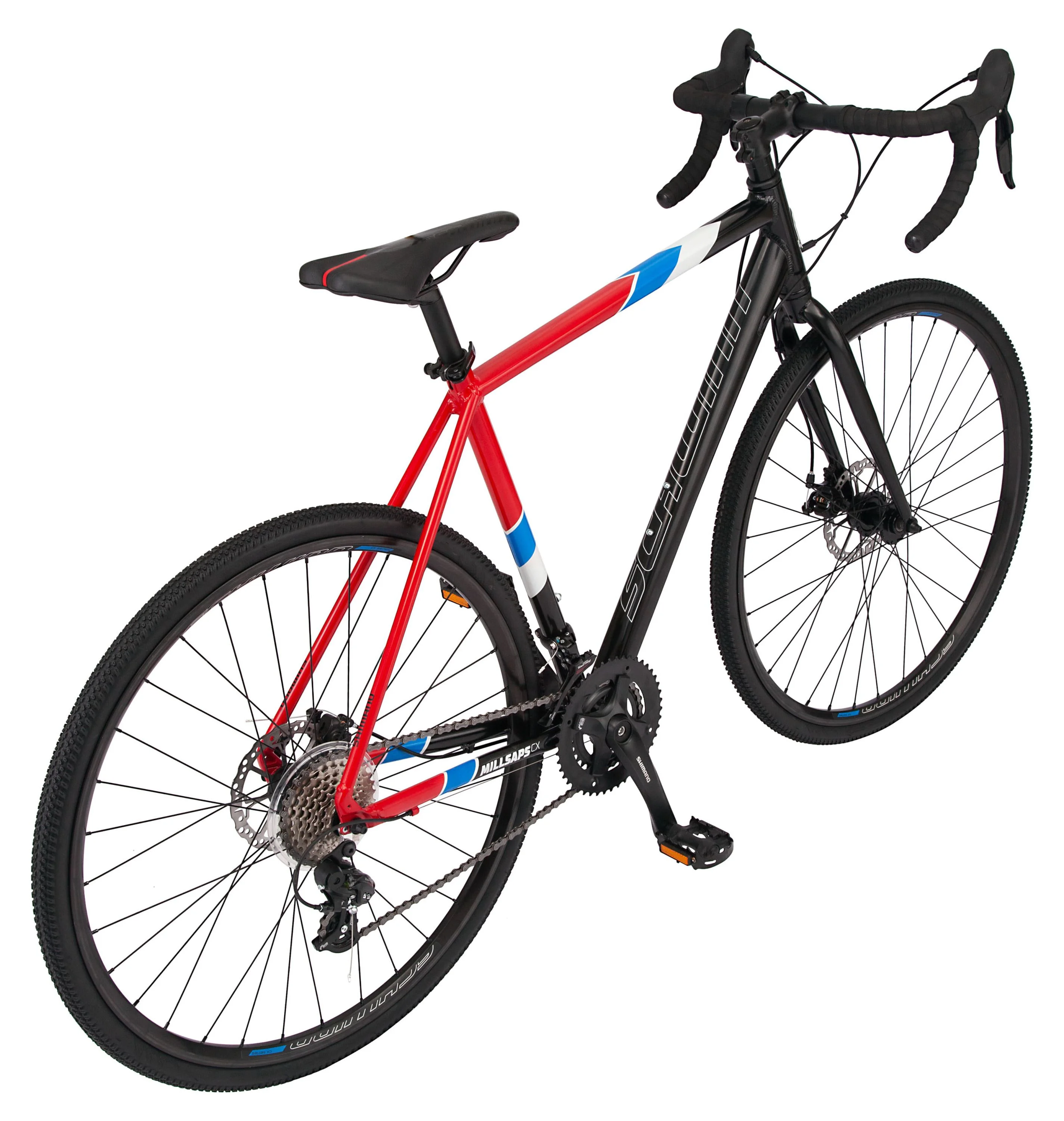 Schwinn Millsaps Men's/Women's, 700c Wheels, Road Bike, 14 Speeds, Black / Red, Cyclocross - Womvr