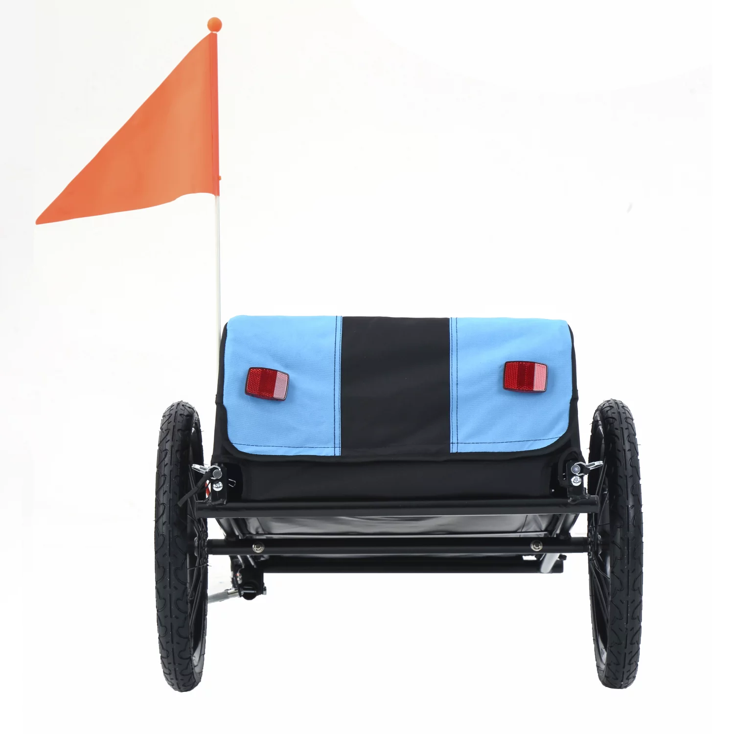 IM Lashes Bike Cargo Trailer, Bike Luggage Wagon Trailer with Removable Water Resistant Cover, Folding Frame Quick Release 16 Wheels - Womvr