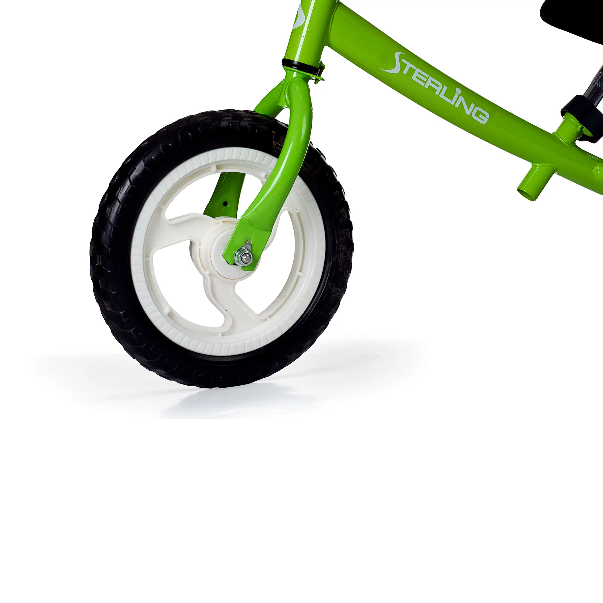 WonkaWoo Ride and Glide Mini-Cycle Balance Bike, Green, 12