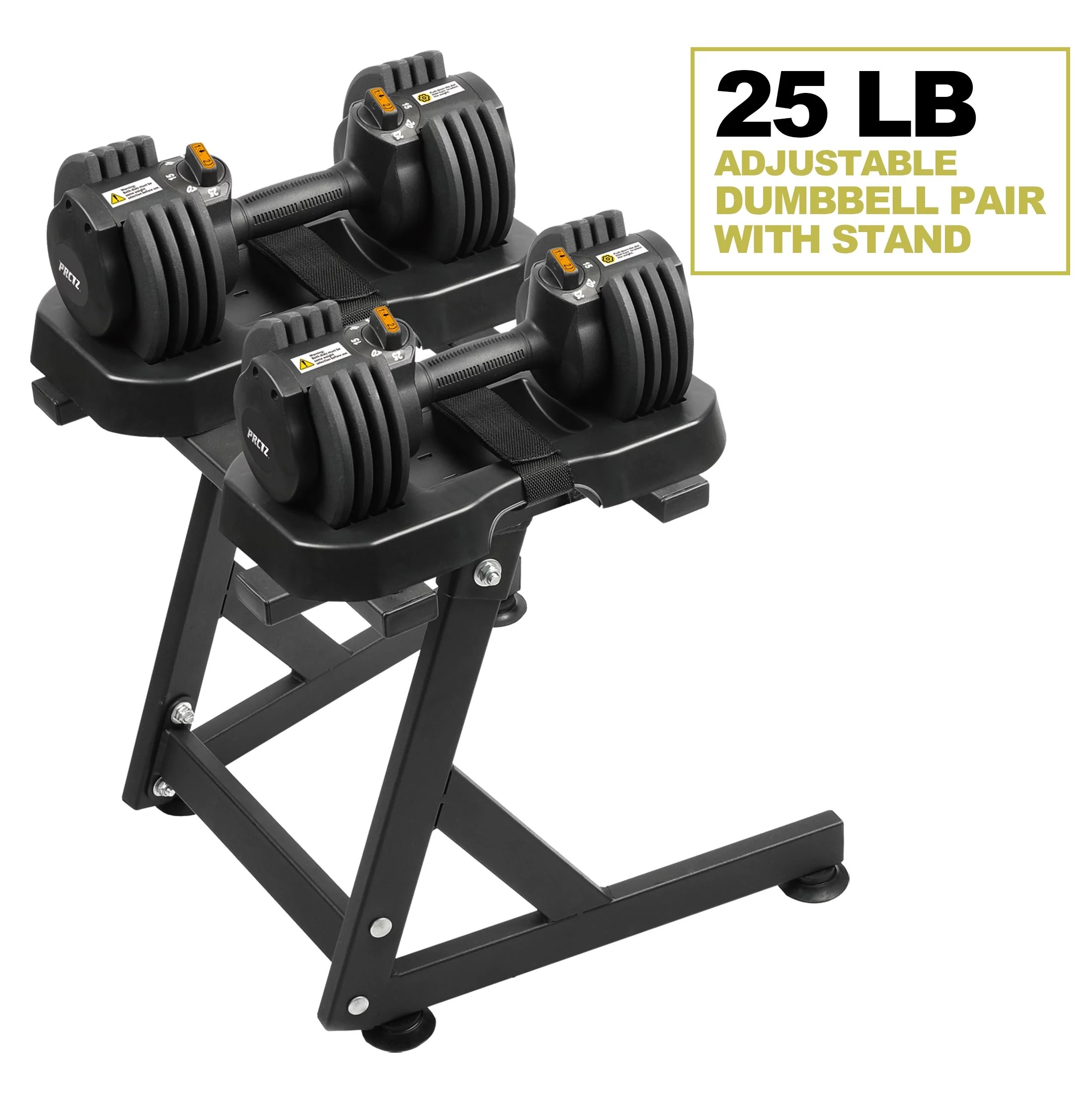 PRCTZ, 10-30lb Quick Select Adjustable Dumbbell Pair with Dumbbell Stand Combo - Womvr