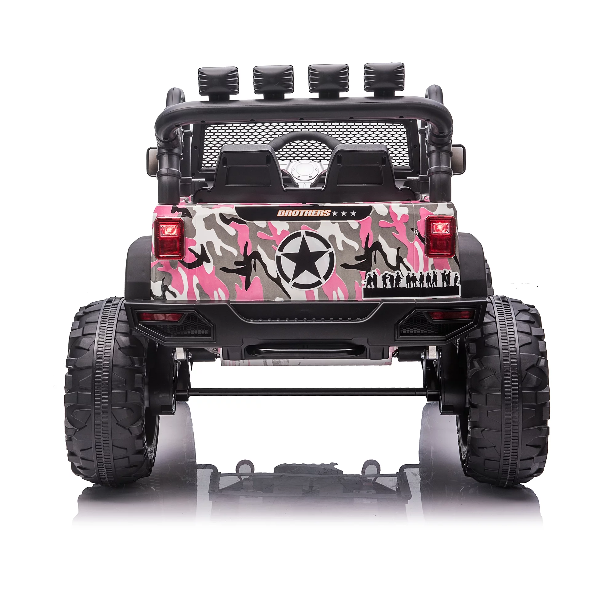 CIPACHO Kids Ride On Truck, 24V Battery Powered Toy Car with Spring Suspension, Remote Control, Red - Womvr