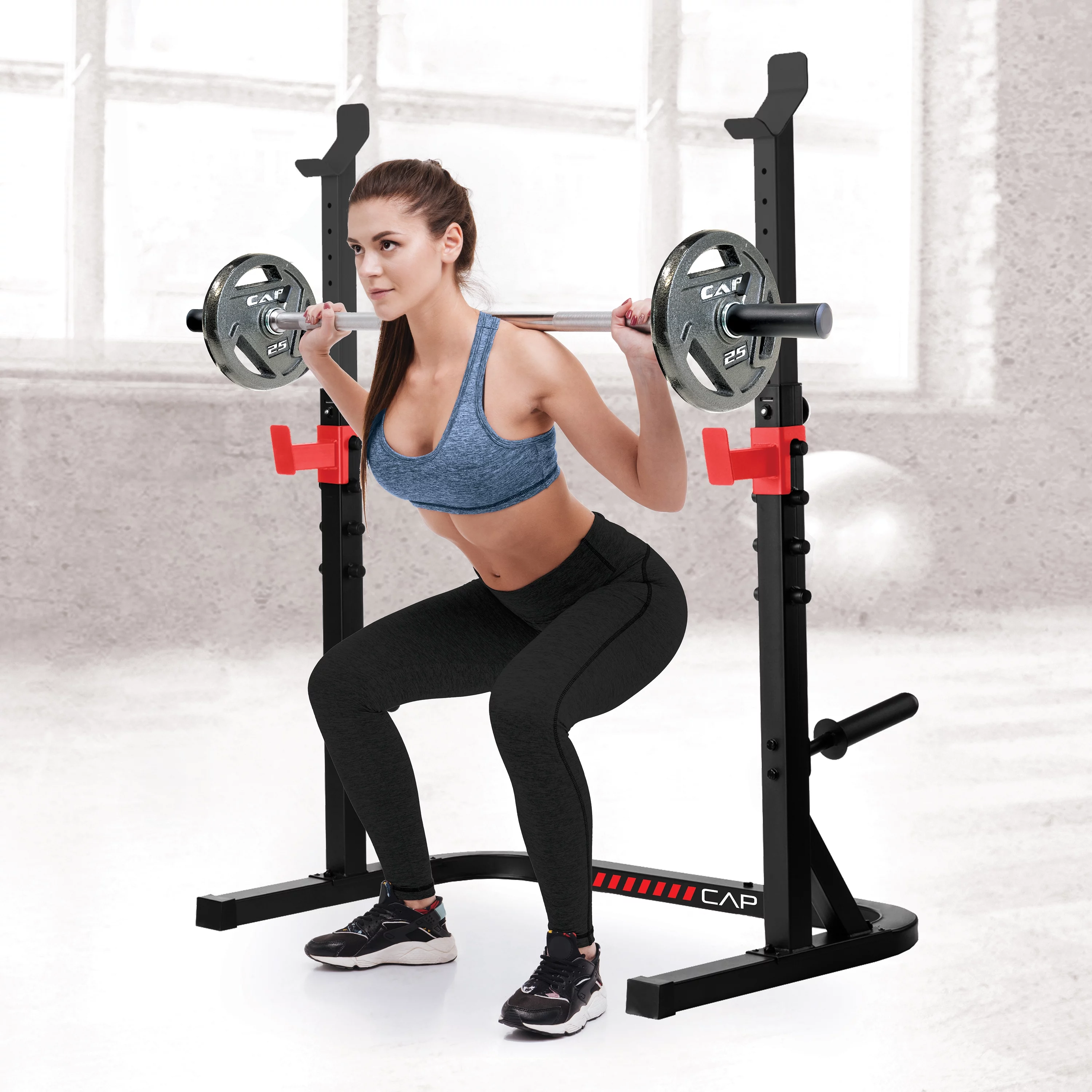 CAP Adjustable Olympic Squat Rack - Womvr