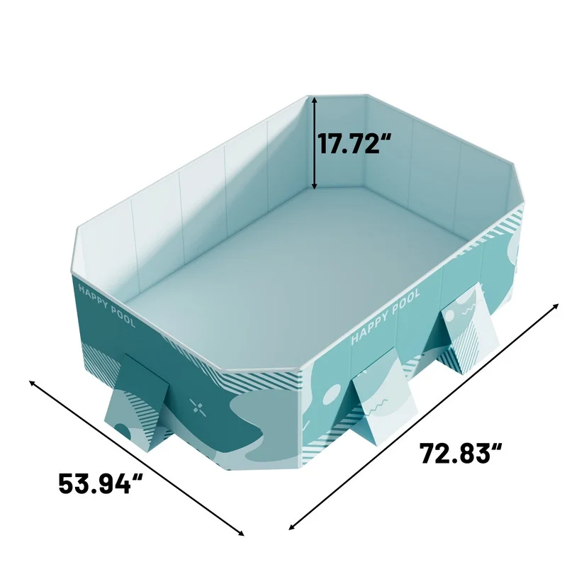 Homall 112�� Foldable Swimming Pool Outdoor Inflatable-free Pools Summer Portable Above Ground Pool Kiddie Pool Adults Kids Family Pet Dog Play Pool for Backyard Garden - Womvr