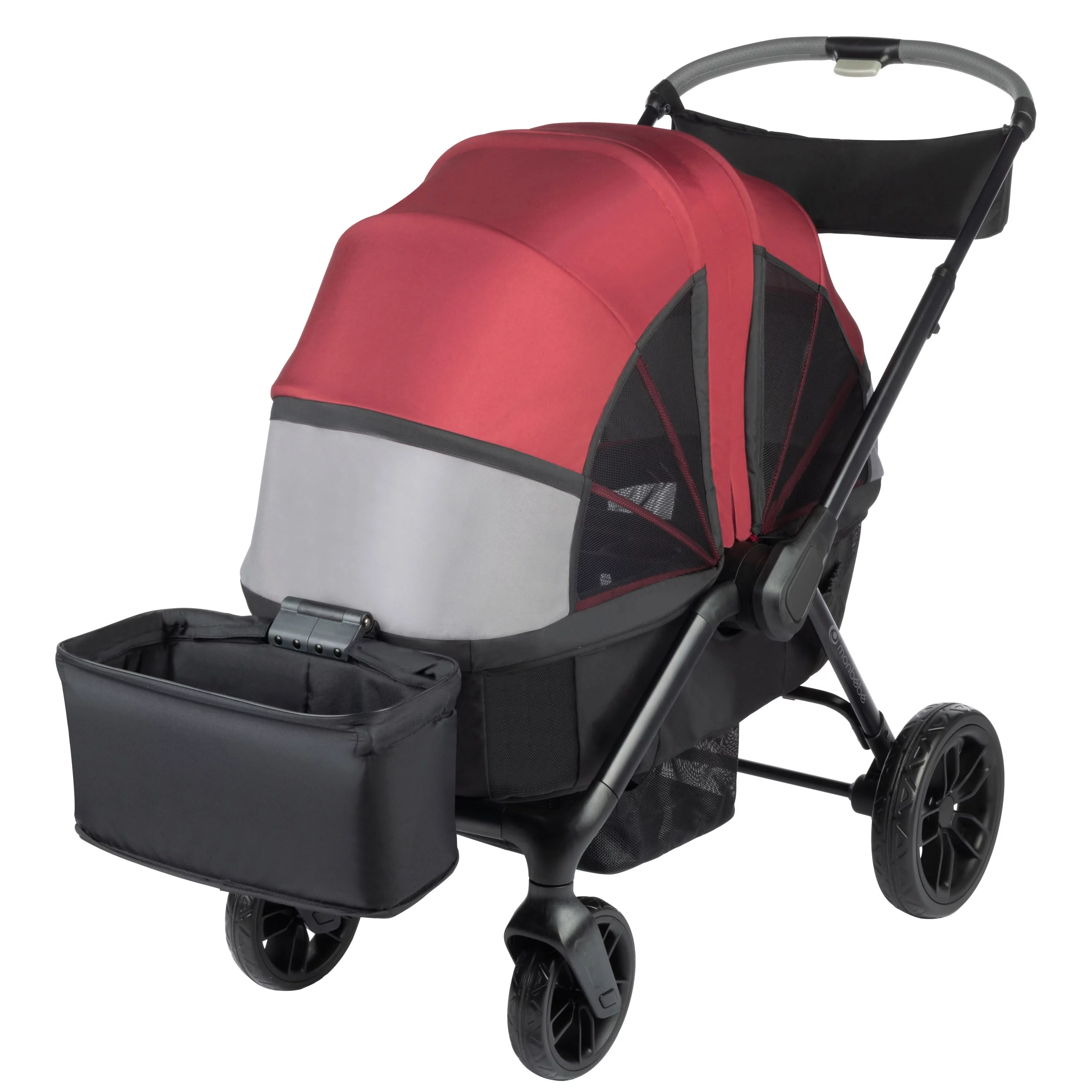 Monbebe Everyday Outings Wagon Stroller, Cobblestone Grey - Womvr
