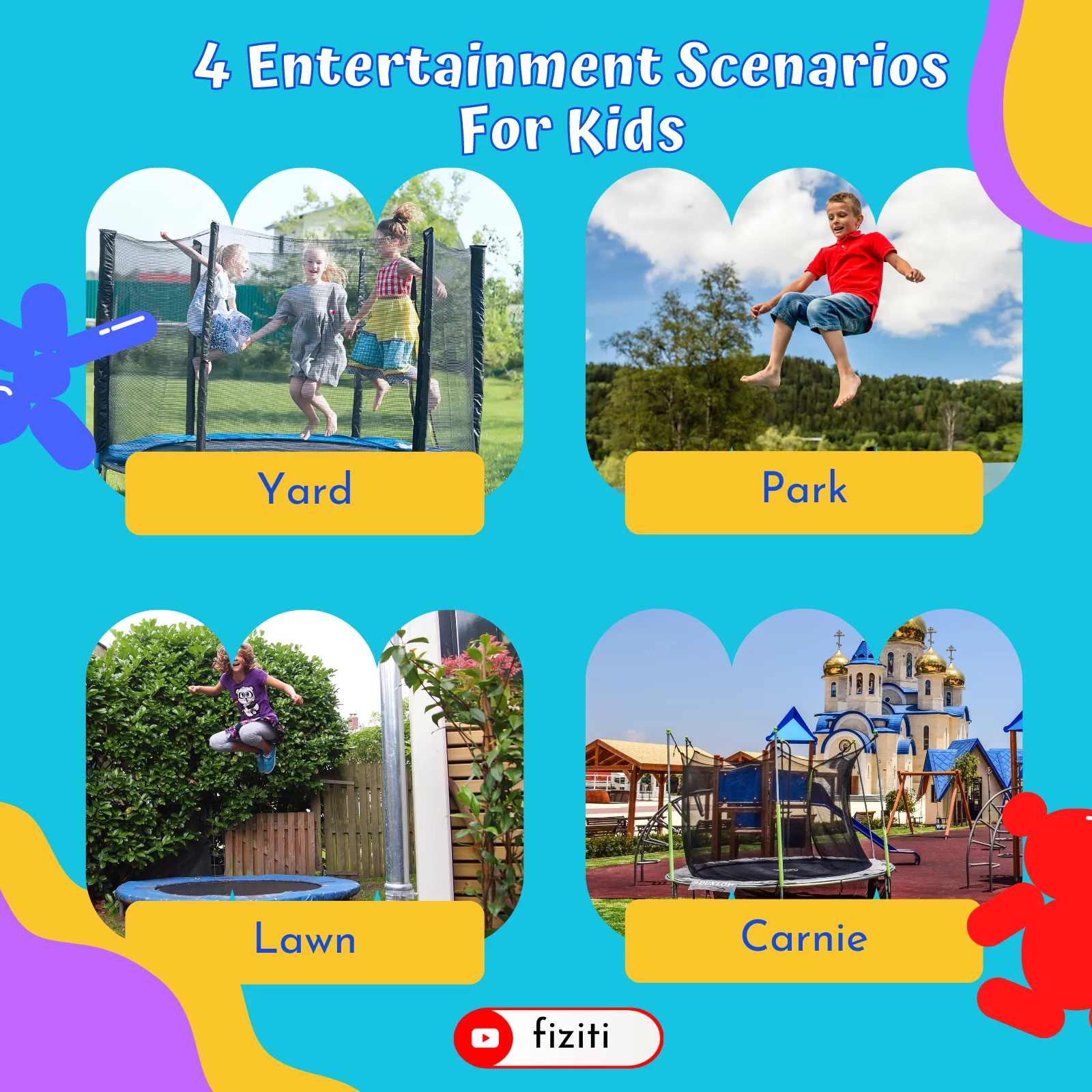 16FT Trampoline for 8-9 Kids Adults with Basketball Hoop, Ladder, Light, Sprinkler, Socks, Outdoor Heavy Duty Recreational Trampoline - Womvr