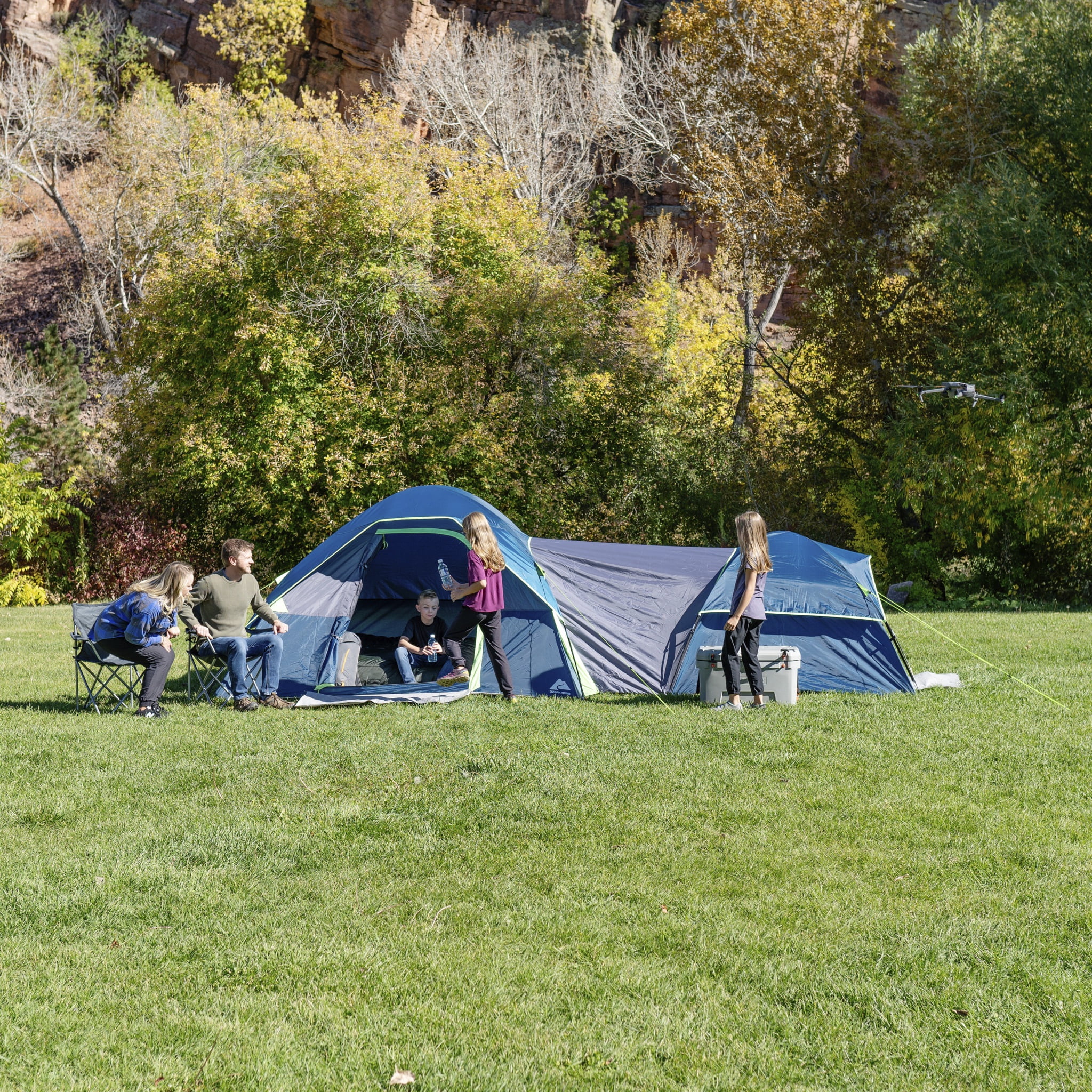Ozark Trail 8 Person Dual Dome Tent - 17ft. x 9ft. - 21.89 lbs. - Womvr
