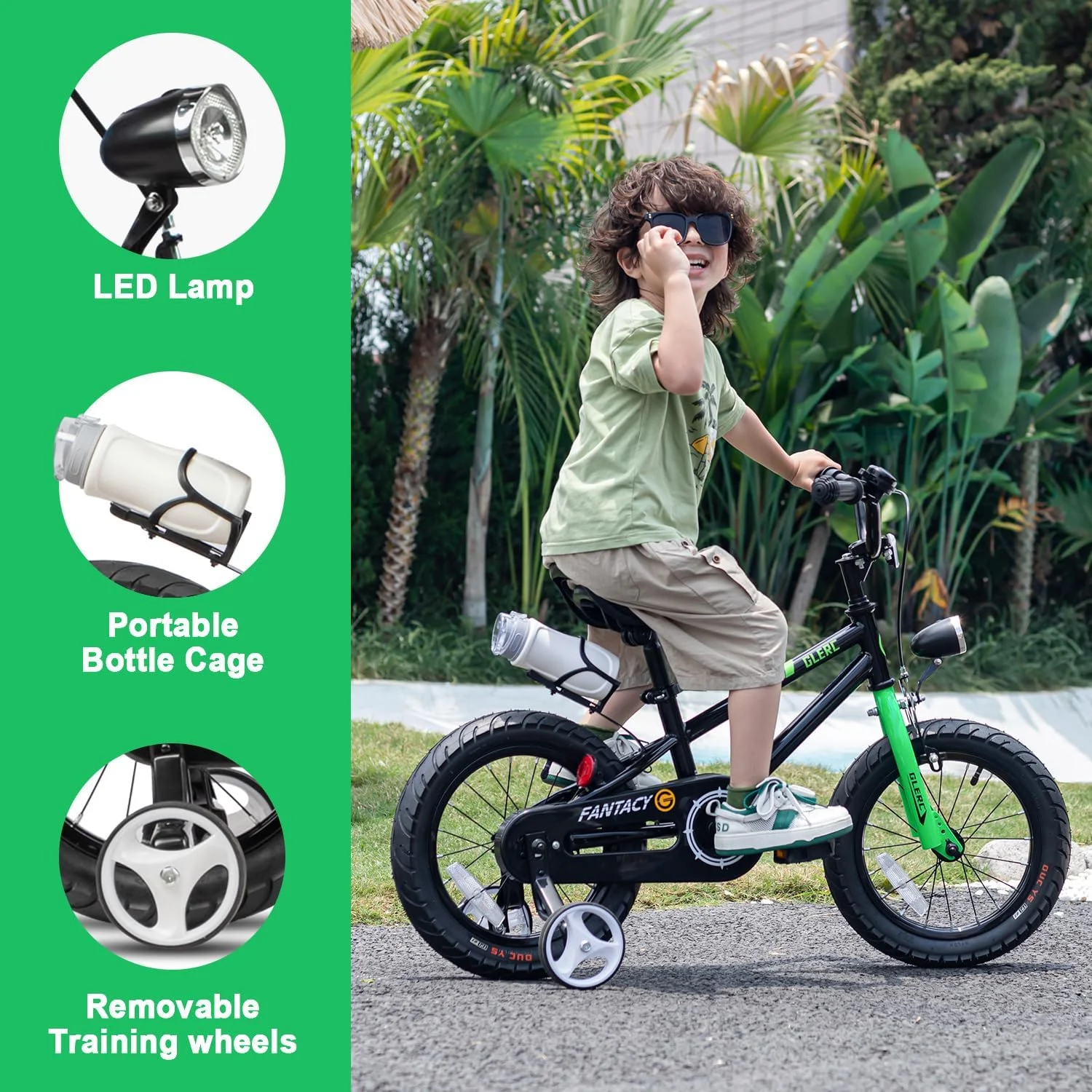 Glerc 12 inch Toddler and Kids Bike for 2-4 Years Old Boys & Girls, White - Womvr