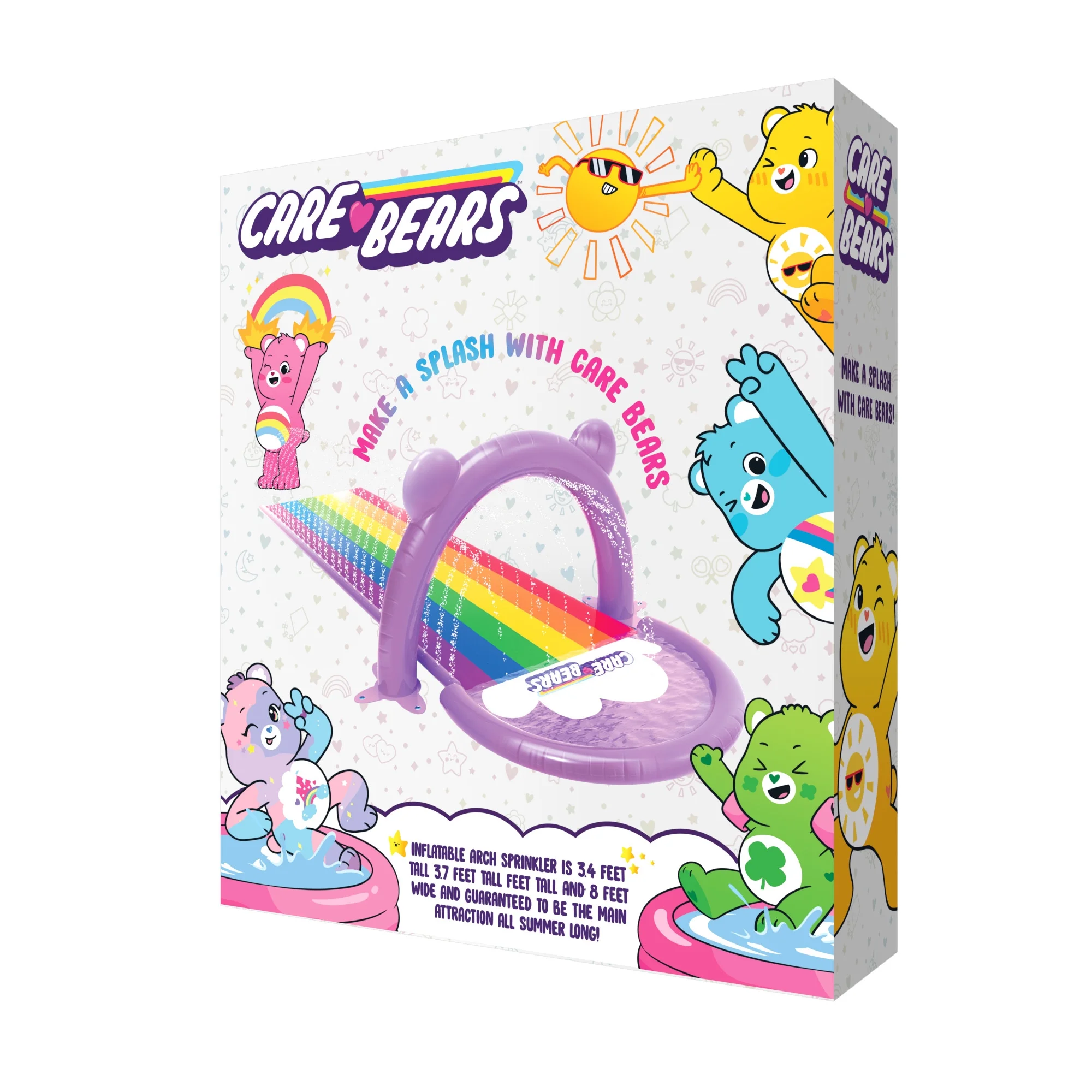 Care Bears Sprinkler Dual Lane Water Slide for Age Group 4 and up - Womvr