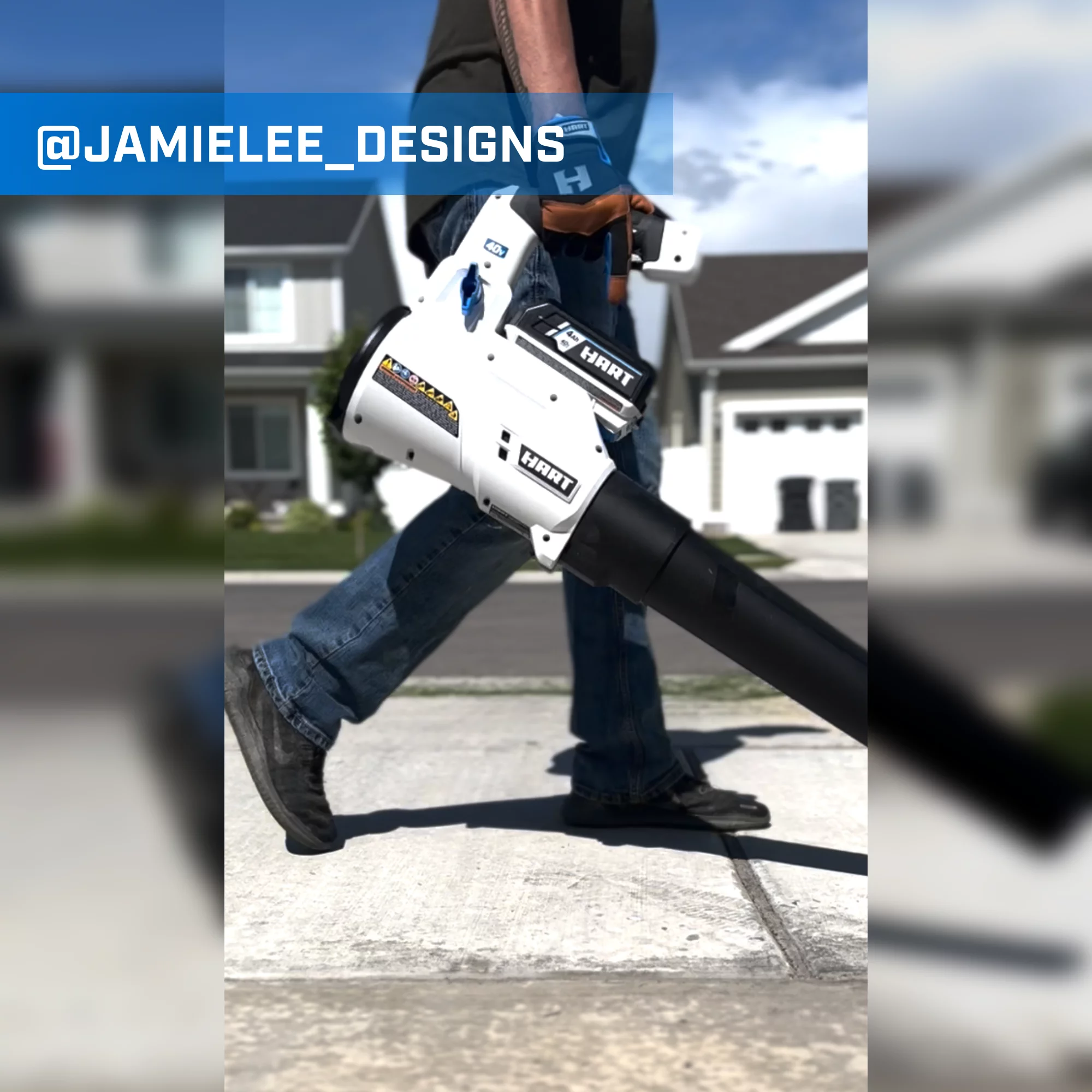 HART 40-Volt 120 MPH at 450 CFM Battery-Powered Axial Blower Kit, (1) 4.0Ah Lithium-Ion Battery - Womvr