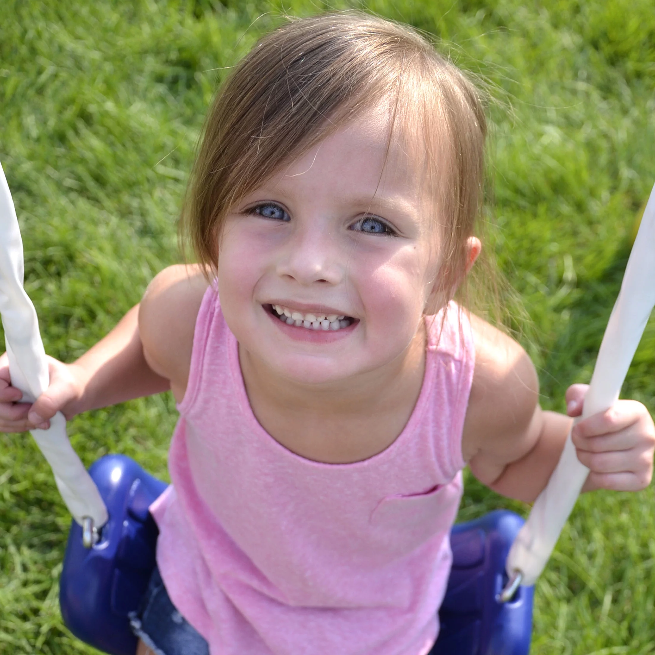 Sportspower Power Play Time Metal Swing Set with 2 Swings and Lifetime Warranty on Blow Molded Slide - Womvr