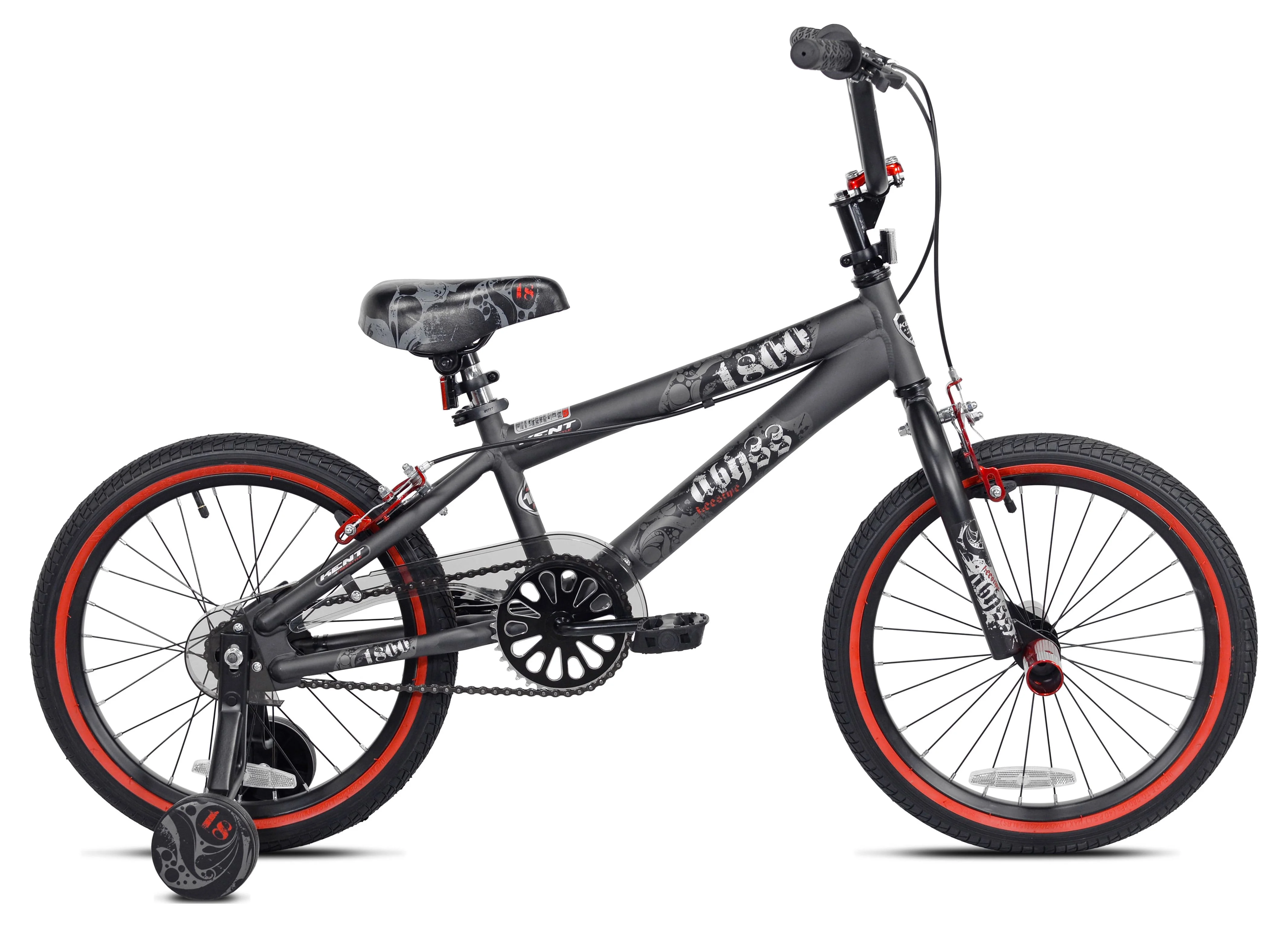 Kent 18 In. Abyss Boy's Freestyle BMX Bike, Charcoal Gray - Womvr