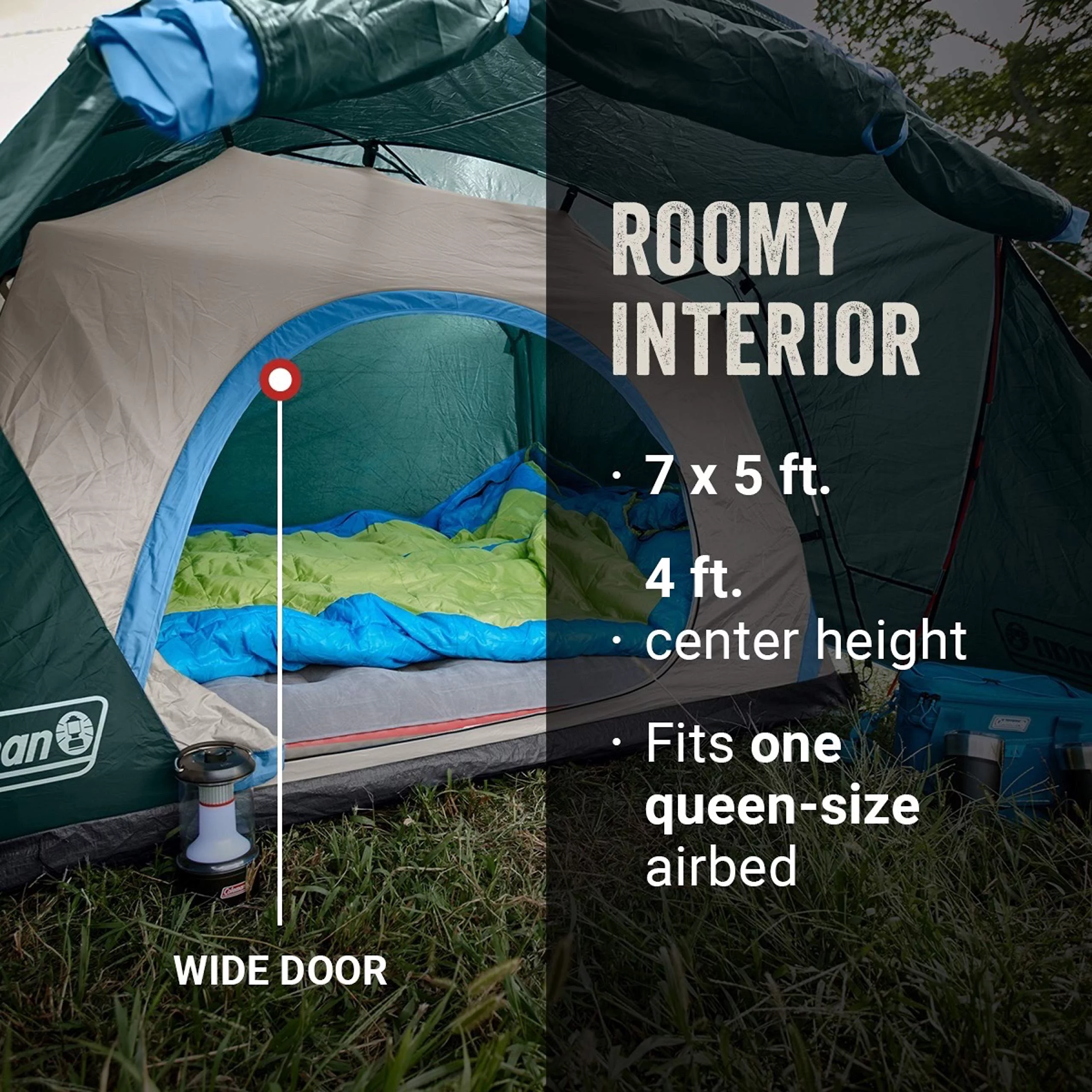 Coleman Camping Tent | Skydome Tent with Full Fly Vestibule - Womvr