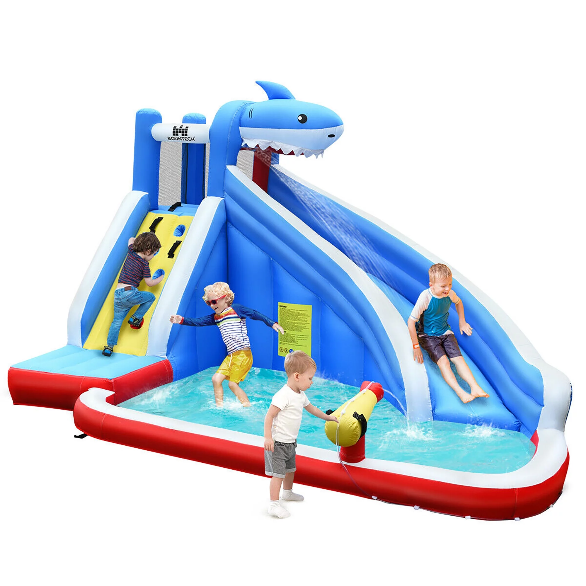 Costway Inflatable Water Slide Animal Shaped Bounce House Castle Splash Water Pool without Blower - Womvr