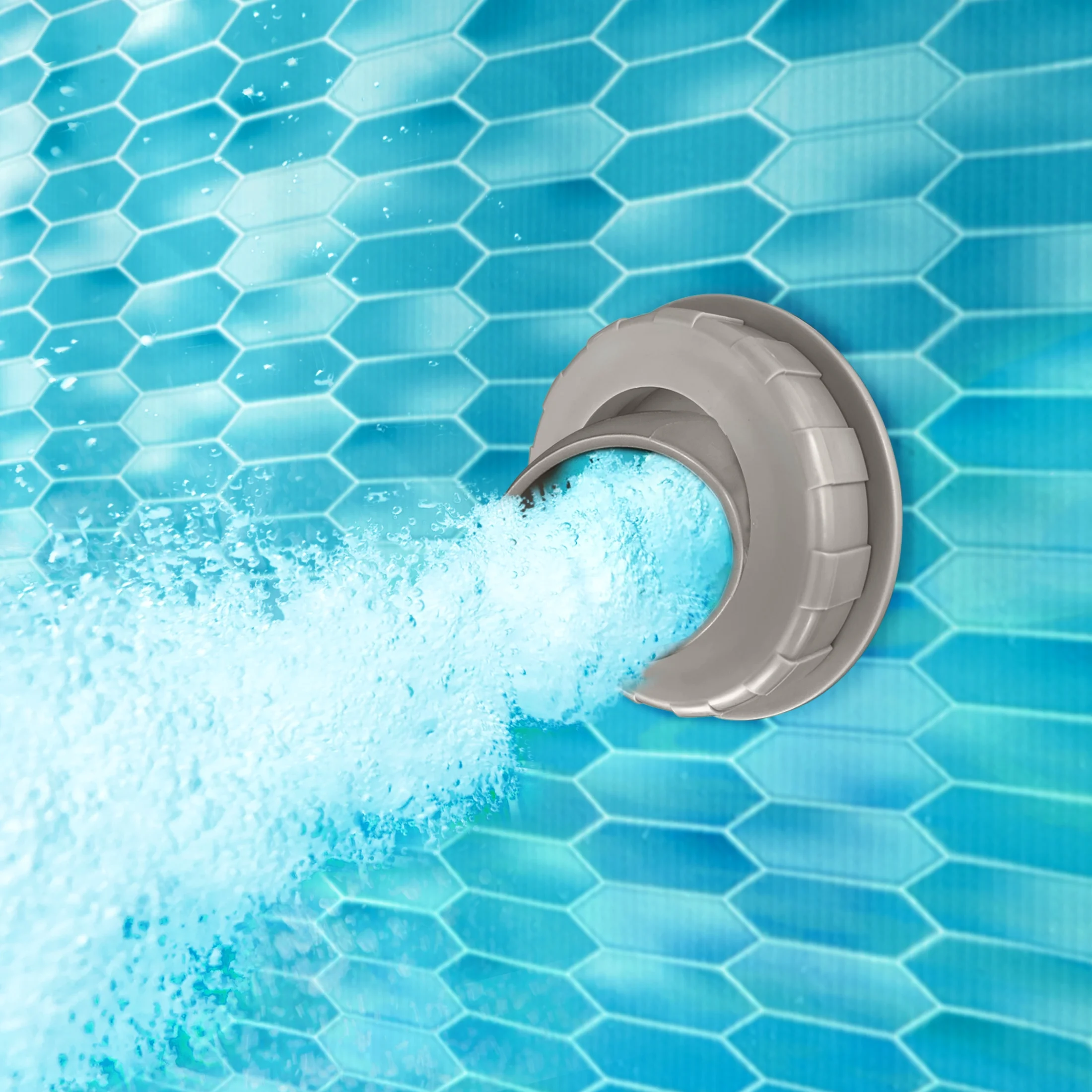 Funsicle 18 ft Crystal Vue Oasis Designer Pool, Round Above Ground Frame Swimming Pool, Age 6 & up - Womvr