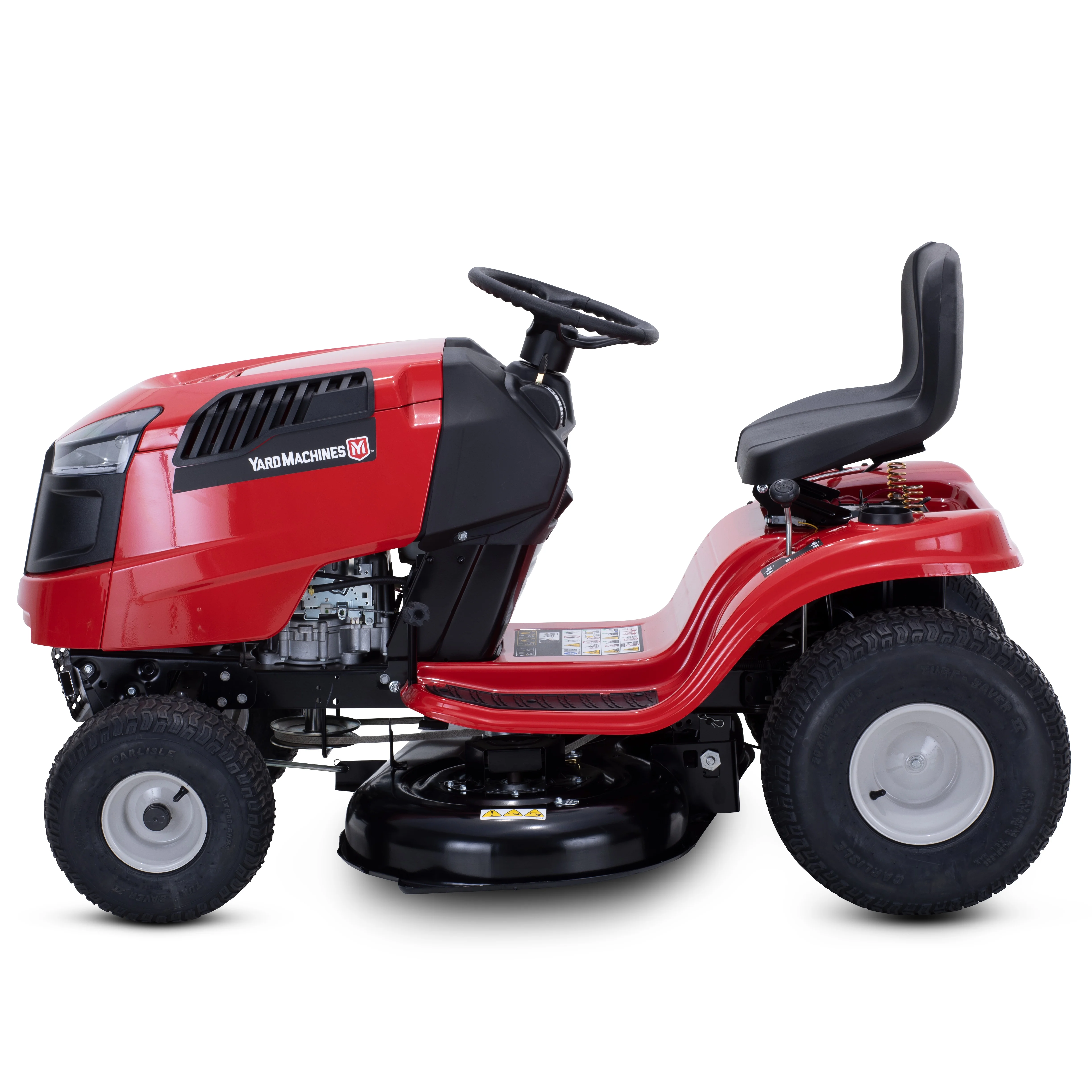Yard Machines 42-in Riding Lawn Mower with 15.5 HP 500cc Briggs & Stratton Gas Powered Engine - Womvr