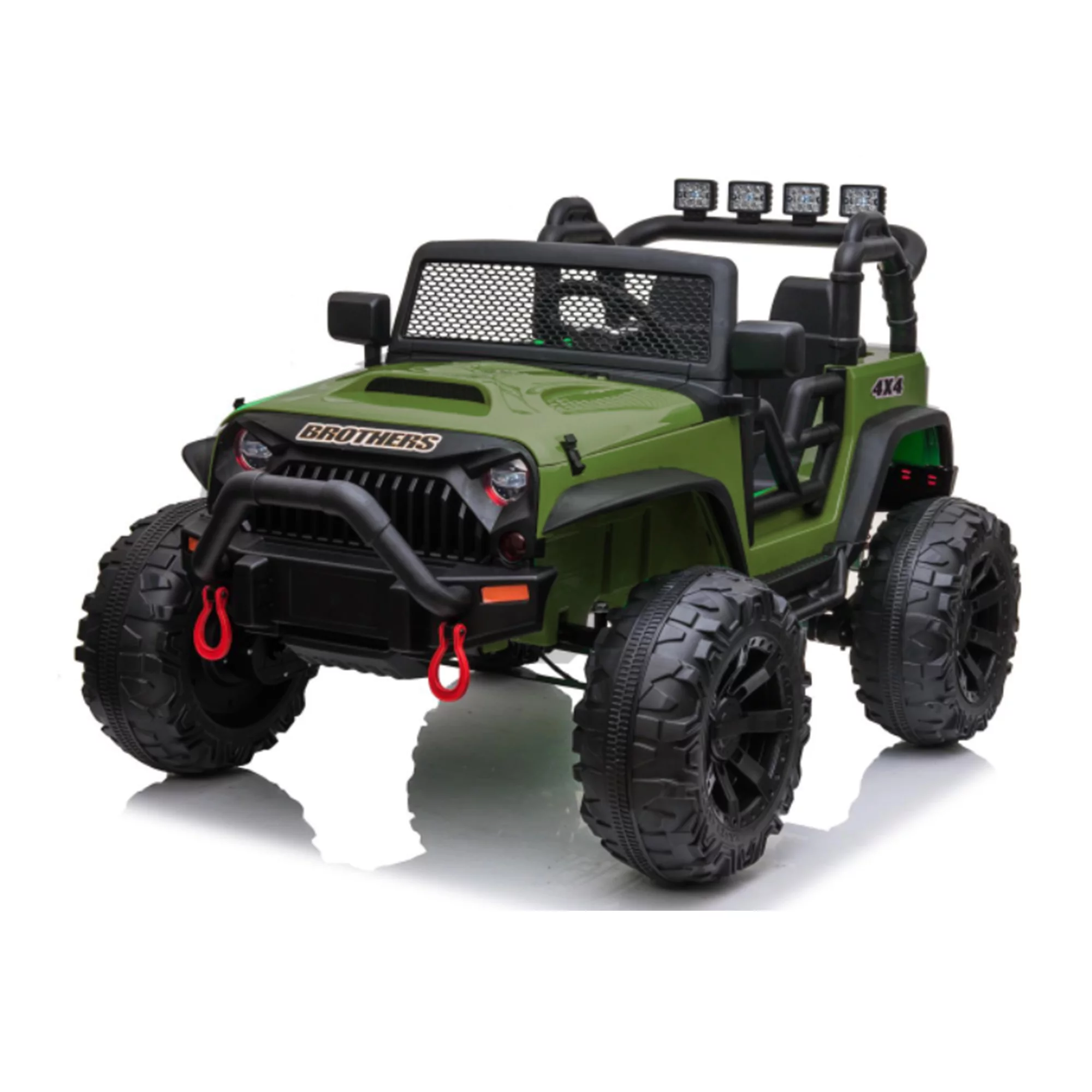 CIPACHO Kids Ride On Truck, 24V Battery Powered Toy Car with Spring Suspension, Remote Control, Red - Womvr