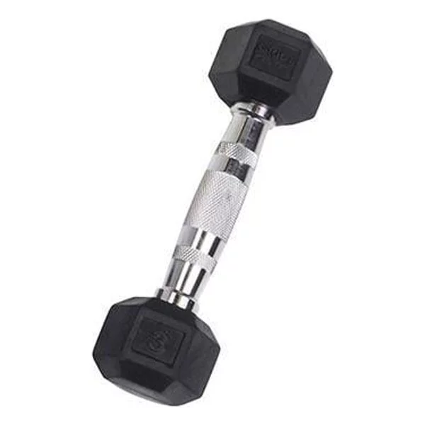 YORK Rubber Hex Dumbbell (2.5-30 lb.) - Womvr