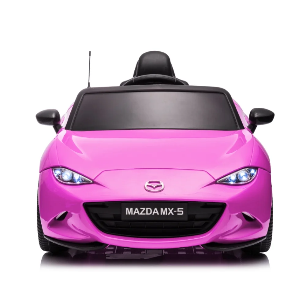 12V Ride On Powered Wheels Car Mazda Licensed MX-5 Electric Car for Kids w/ Parental Remote Control LED Lights Bluetooth Music - Womvr