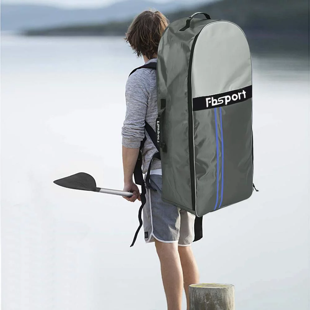 Fbsport 11ft Inflatable Paddle Board SUP, 6'' Thick W/Paddling Fins Pump & Accessories Pack, Green - Womvr