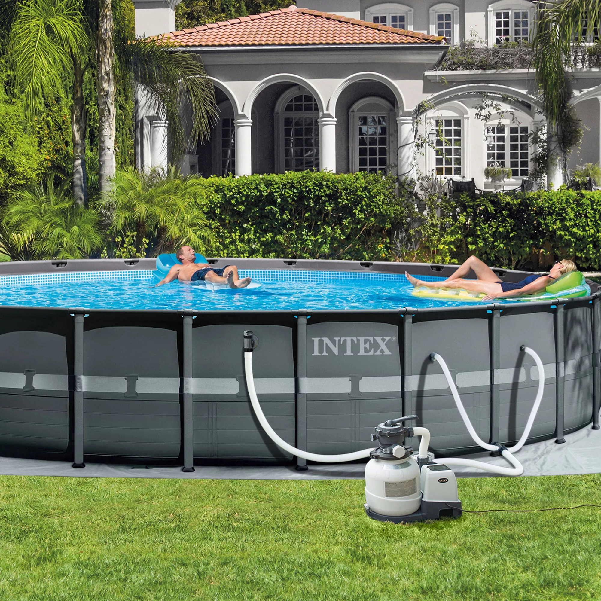 Intex ZX100 Side Pool Cleaner w/Ultra XTR Deluxe Swimming Pool Set - Womvr