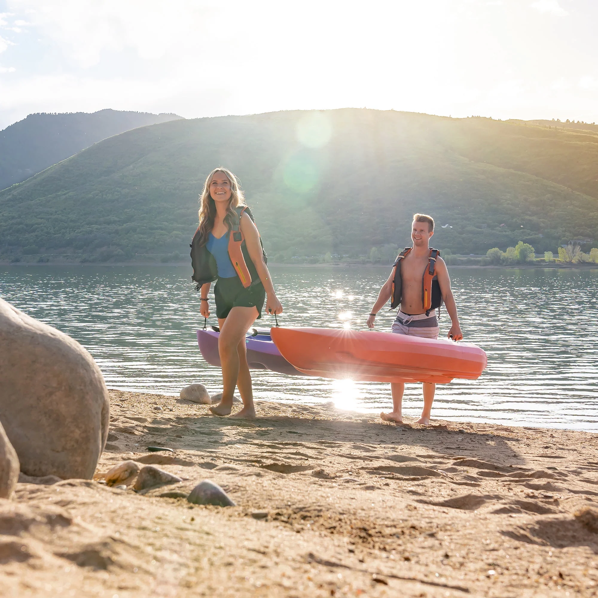 Lifetime Daylite 8 ft Sit-on-Top Kayak, Red (90775) - Womvr