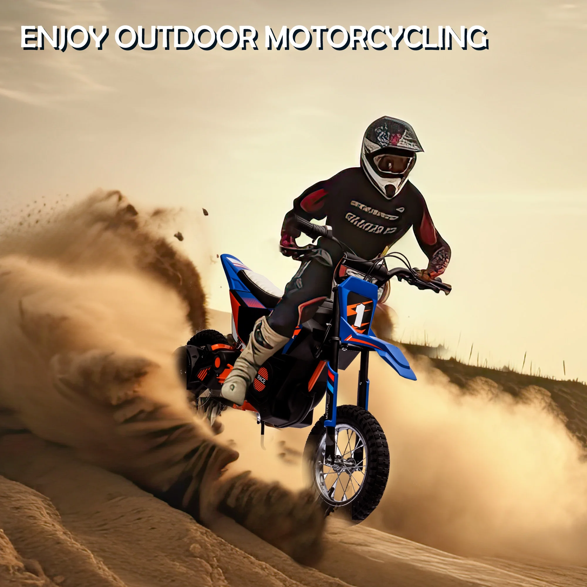 NEECHIPRO Electric Dirt Bike, 24V Electric Motorcycle Ride on Bicycle for Teens Age 13+,250W 13mph Max Speed,White - Womvr