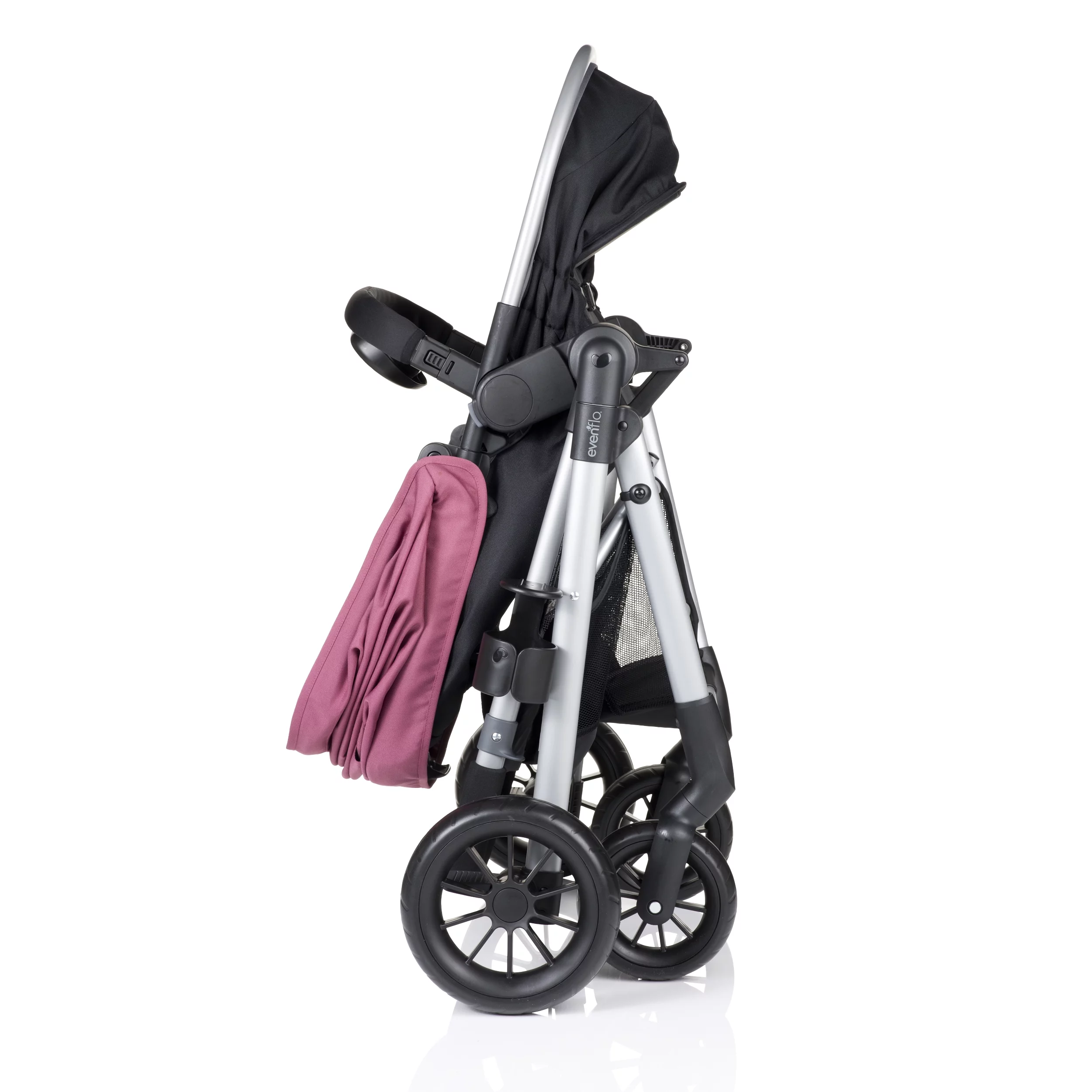 Pivot Modular Travel System with LiteMax Infant Car Seat with Anti-Rebound Bar (Casual Gray) - Womvr