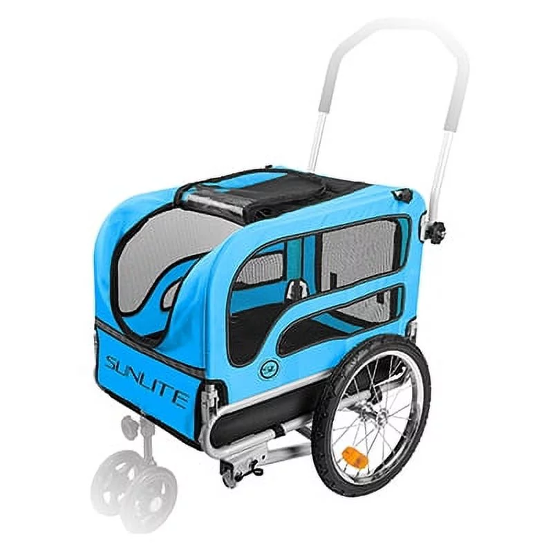 SUNLITE Pet Trailer TRAILER SUNLT STL 16in PET TRAILER BU/GY - Womvr