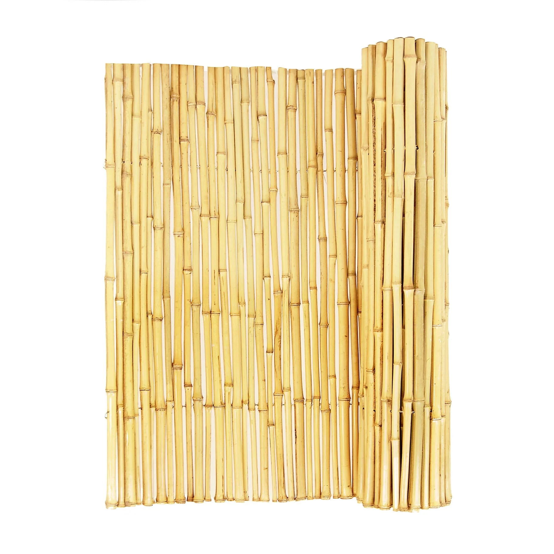 Backyard X-Scapes Natural Bamboo Fencing Garden Screen Rolled Fence Panel 3/4