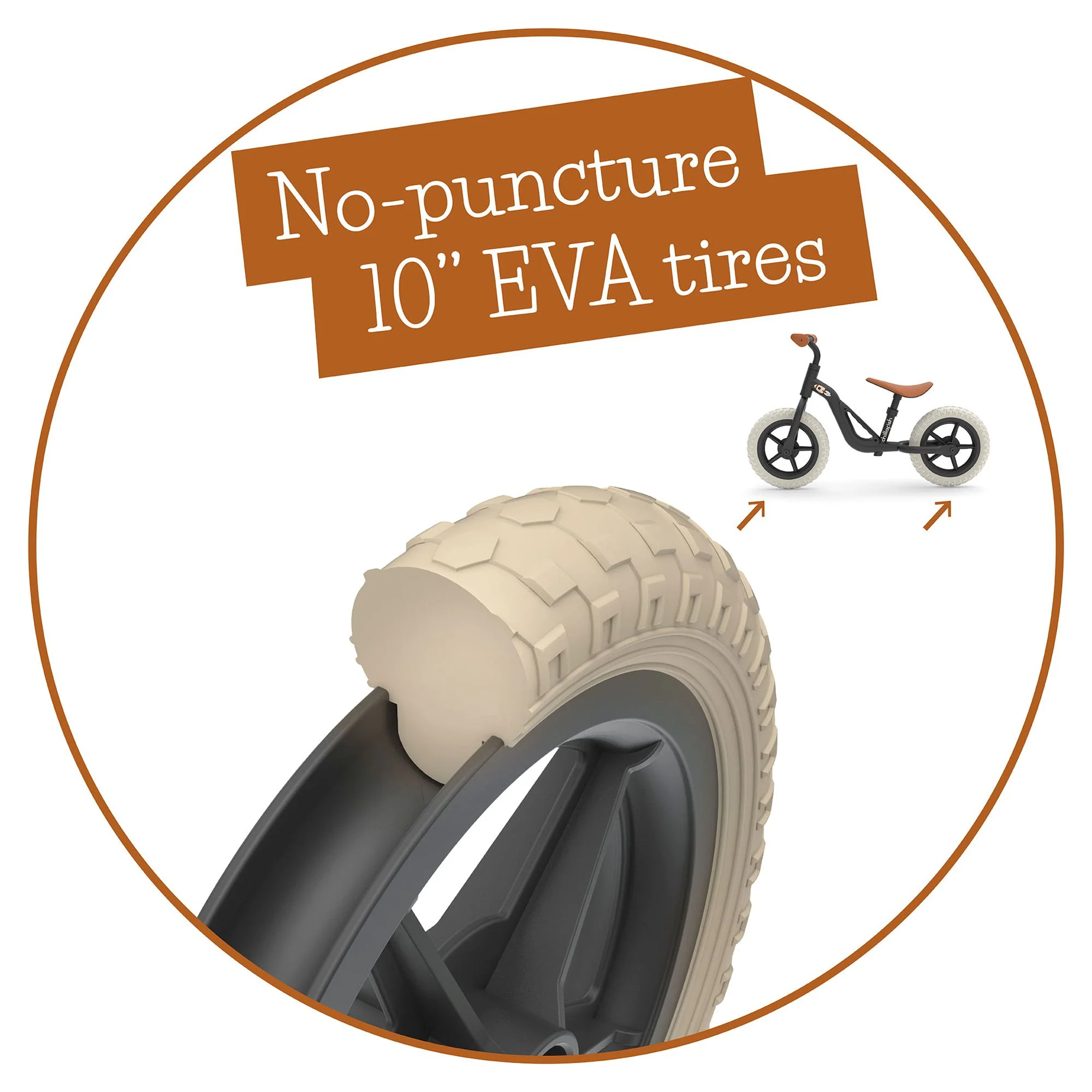 Chillafish Charlie lightweight toddler balance bike with carry handle, adjustable seat and handlebar, puncture-proof 10-inch wheels, for kids 18-48 months, Red - Womvr