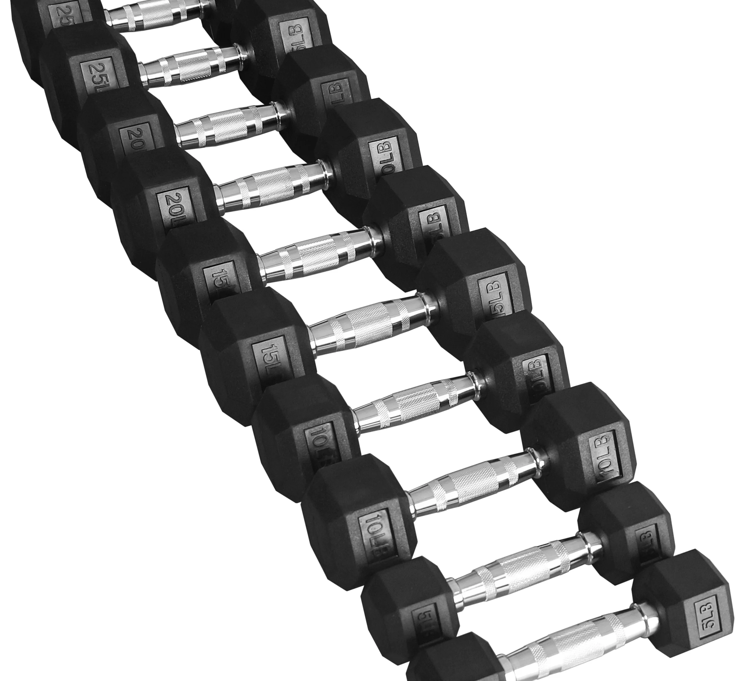 BalanceFrom 150LB Coated Hex Dumbbell Weight Set and A-Frame Storage Rack, 5-25 lbs Pairs - Womvr