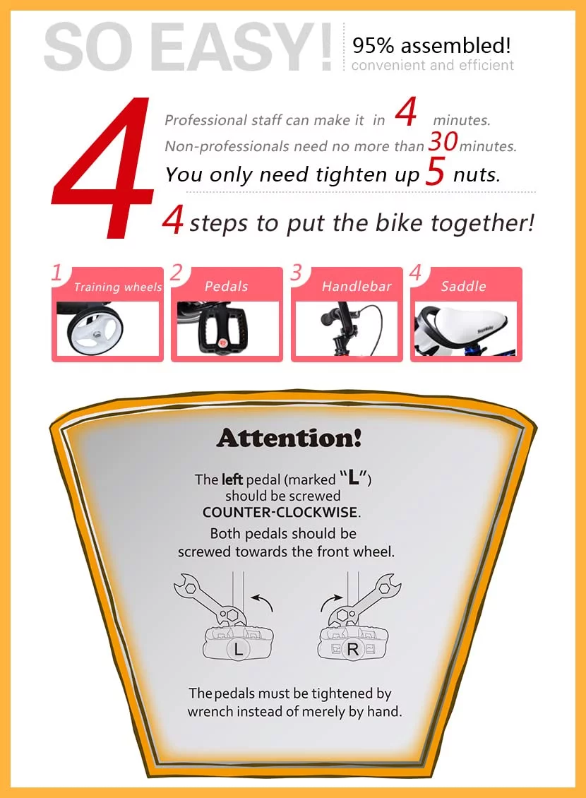 RoyalBaby Chipmunk Kids Bike Boys Girls 16 Inch Bicycle with Training Wheels and Kickstand Red - Womvr