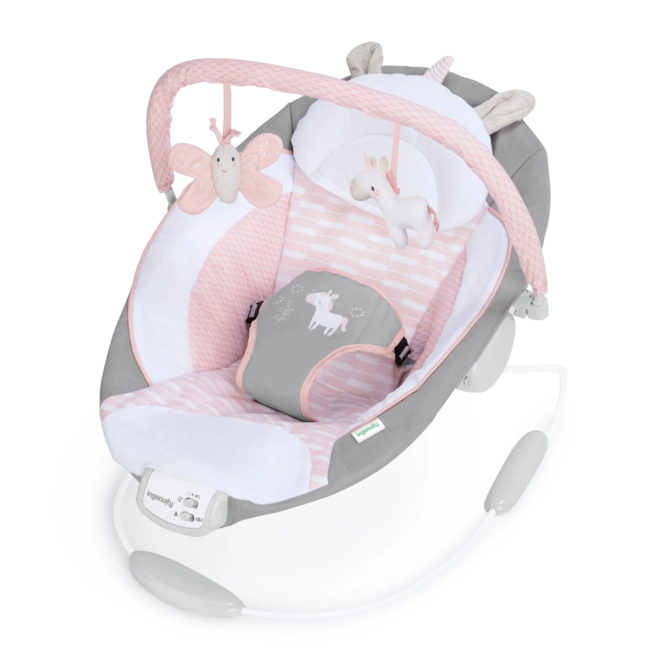 Ingenuity Soothing Baby Bouncer with Vibrating Infant Seat & Music - Morrison (Unisex) - Womvr