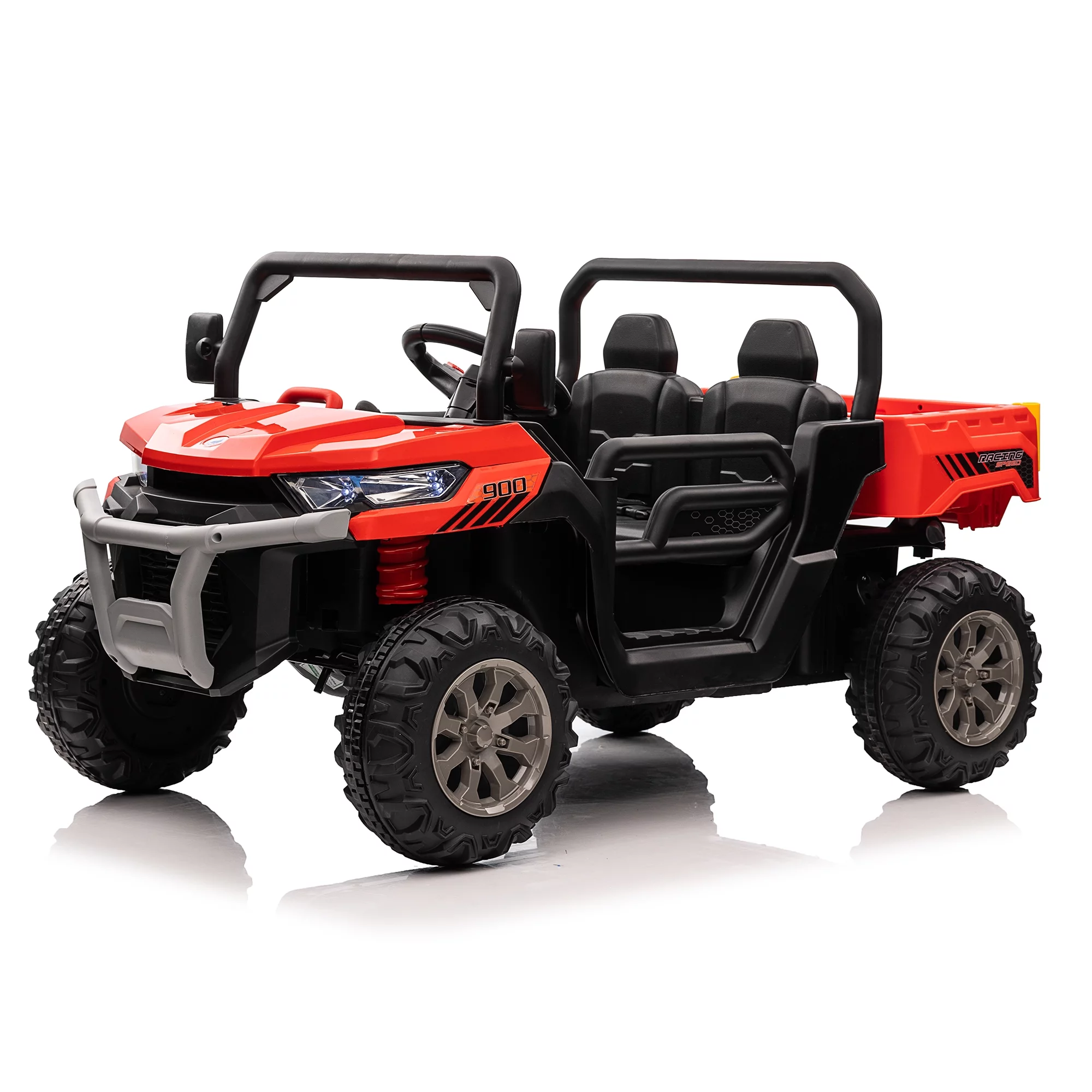 24V Kids Ride On Dump Truck 2 Seater with Remote,Green - Womvr