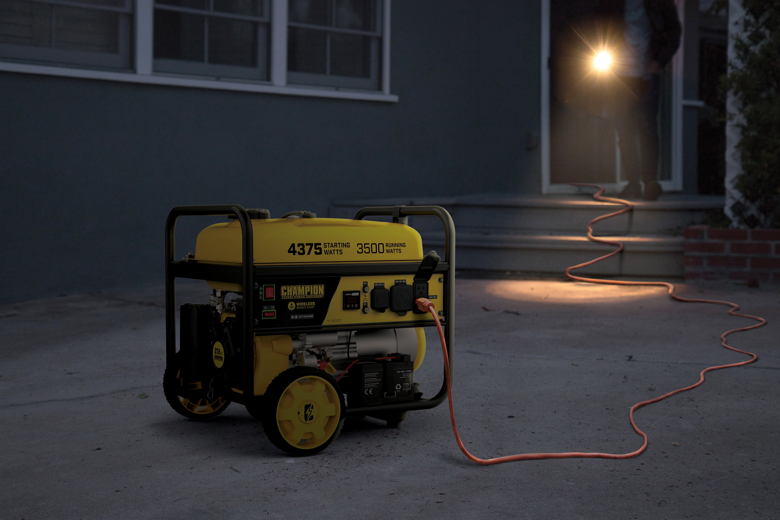 Champion Power Equipment 4375/3500 Watts RV Ready Portable Generator, Remote Start (CARB) - Womvr