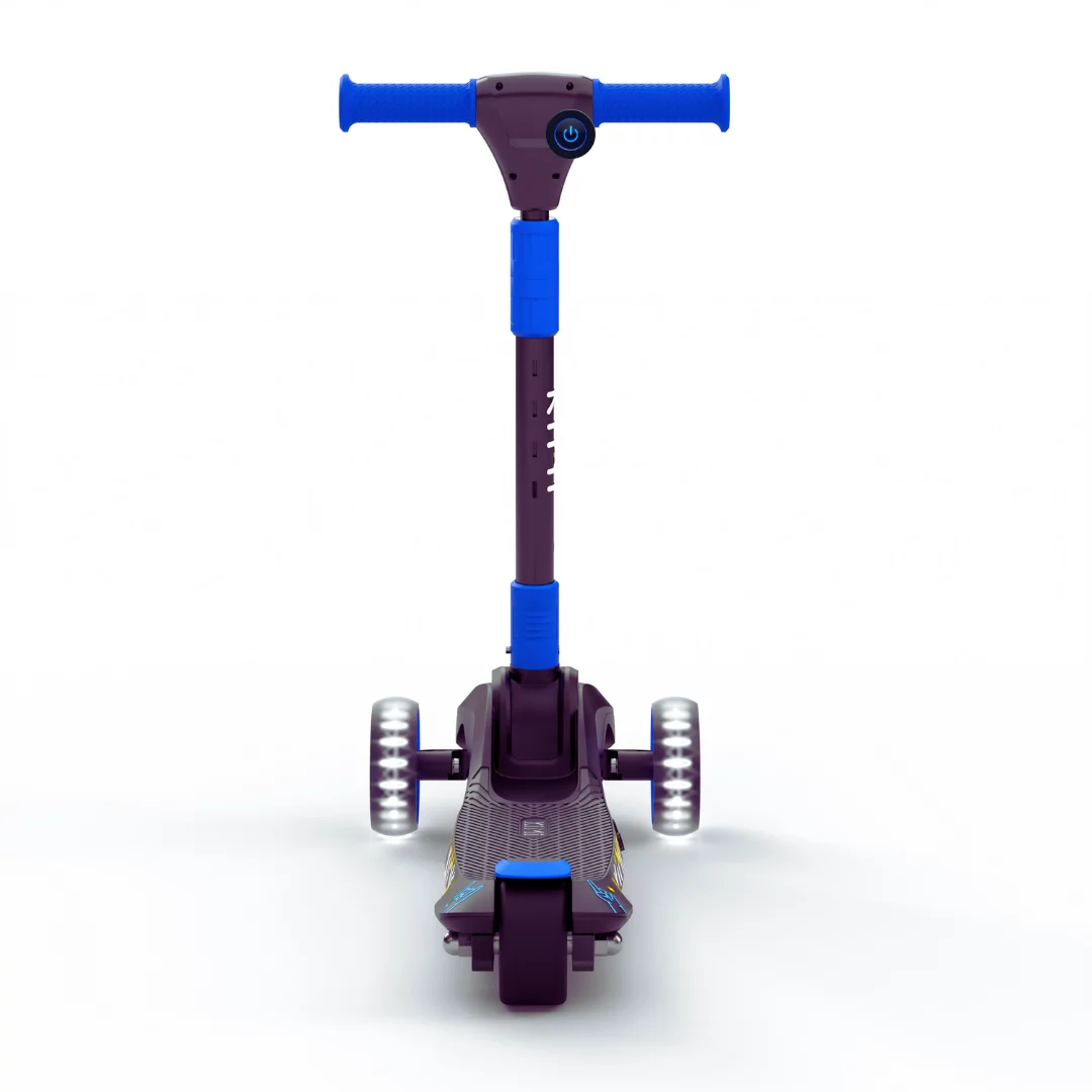 Kimi Kids 3-Wheel Electric Scooter, Ages 2-9, 5Mph, Lights, 10 Miles Range - Womvr