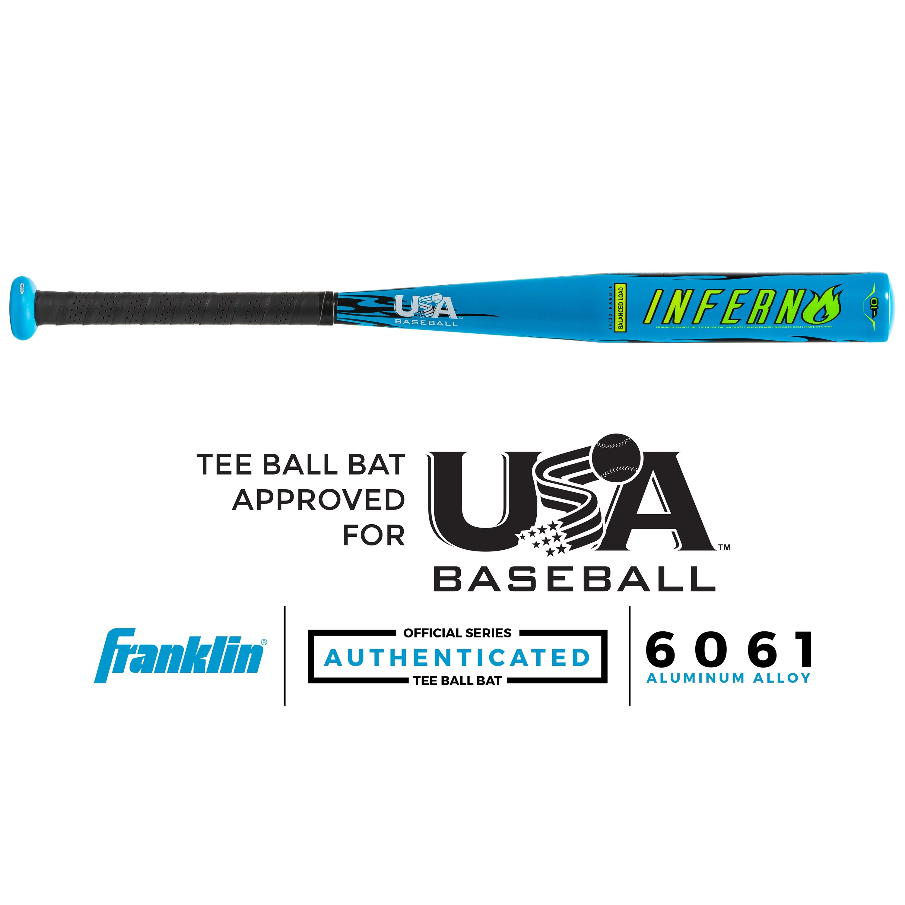 Franklin Sports Baseball Inferno Teeball Set - Bat (25