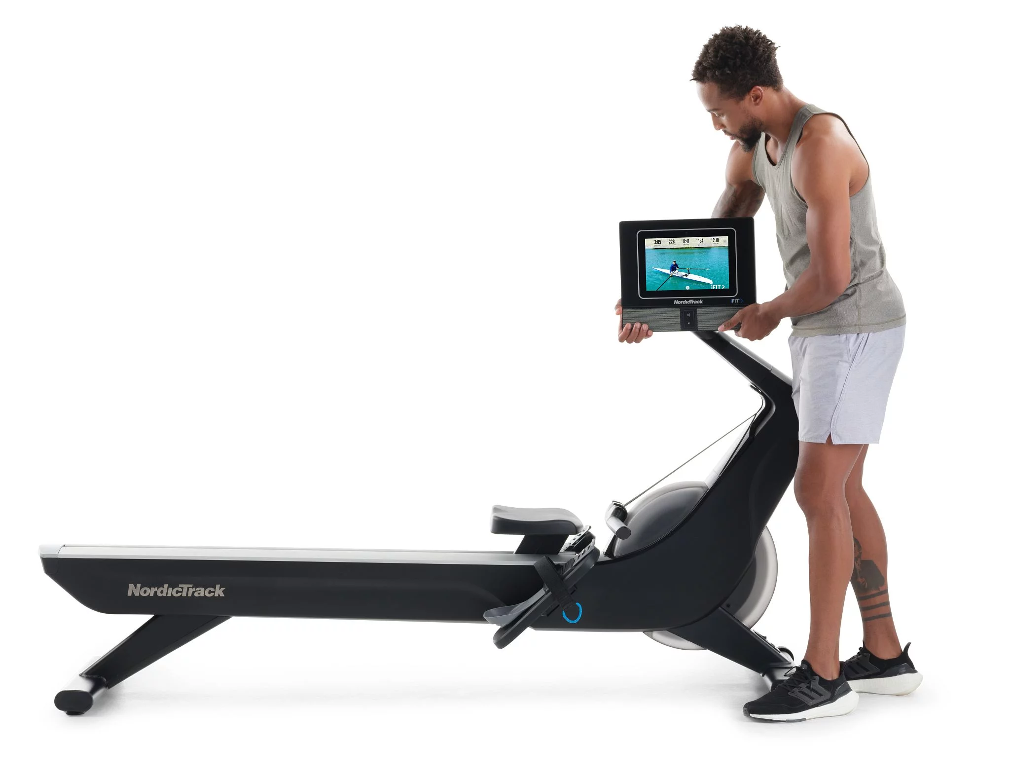 NordicTrack RW700; iFIT-enabled Rower with 10” Pivoting Touchscreen - Womvr