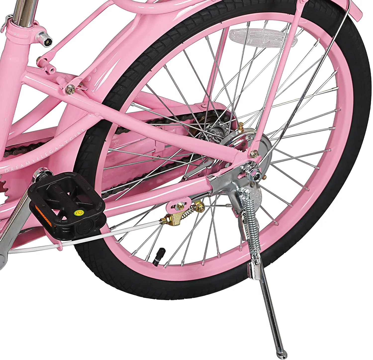 Coewske Kids Bike 20 inch Boys Girls Bicycle with Hand Brake and Kickstand, Pink - Womvr