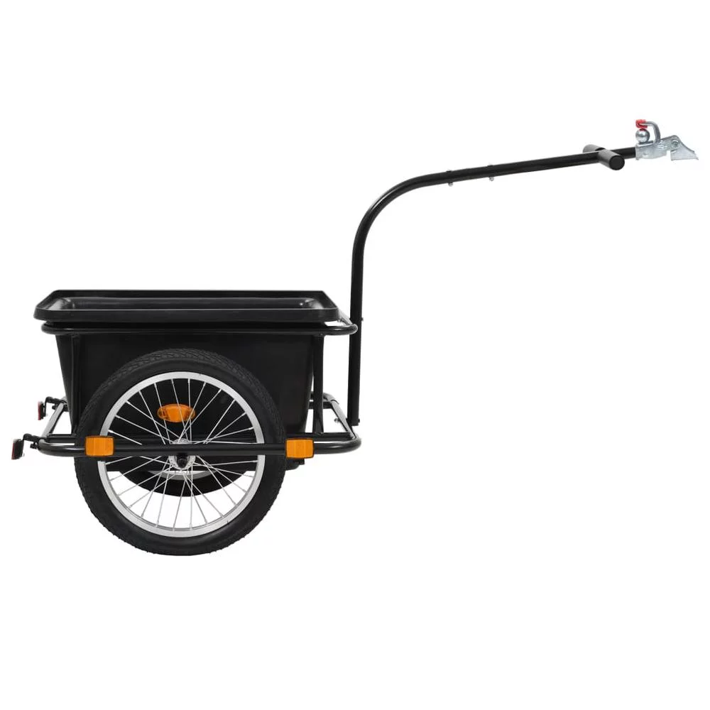 vidaXL Bike Cargo Trailer Black 50 L, 91773 - Womvr