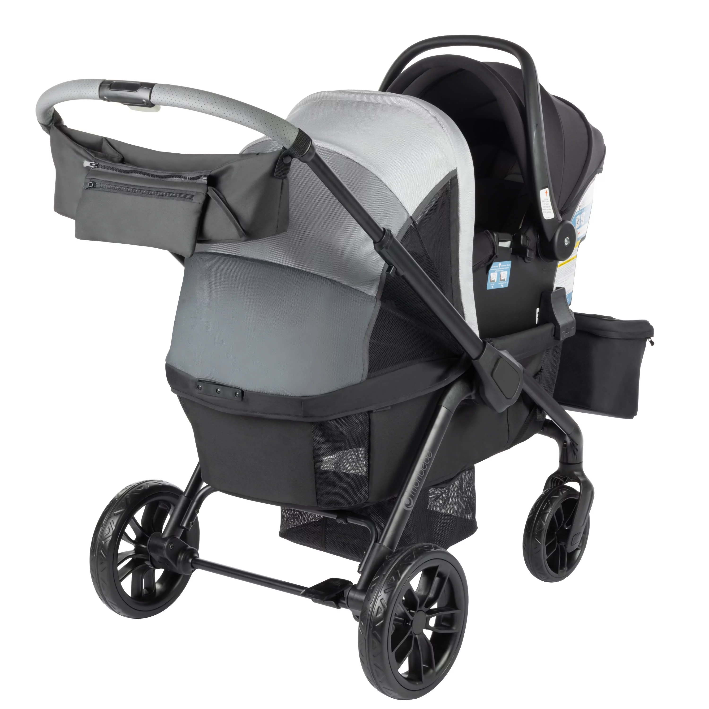 Monbebe Everyday Outings Wagon Stroller, Cobblestone Grey - Womvr
