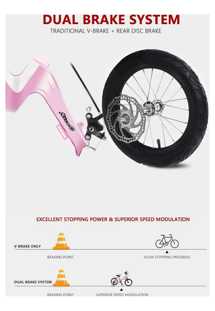 Nice C 12 In., BMX Kids Bicycle, Champagne - Womvr