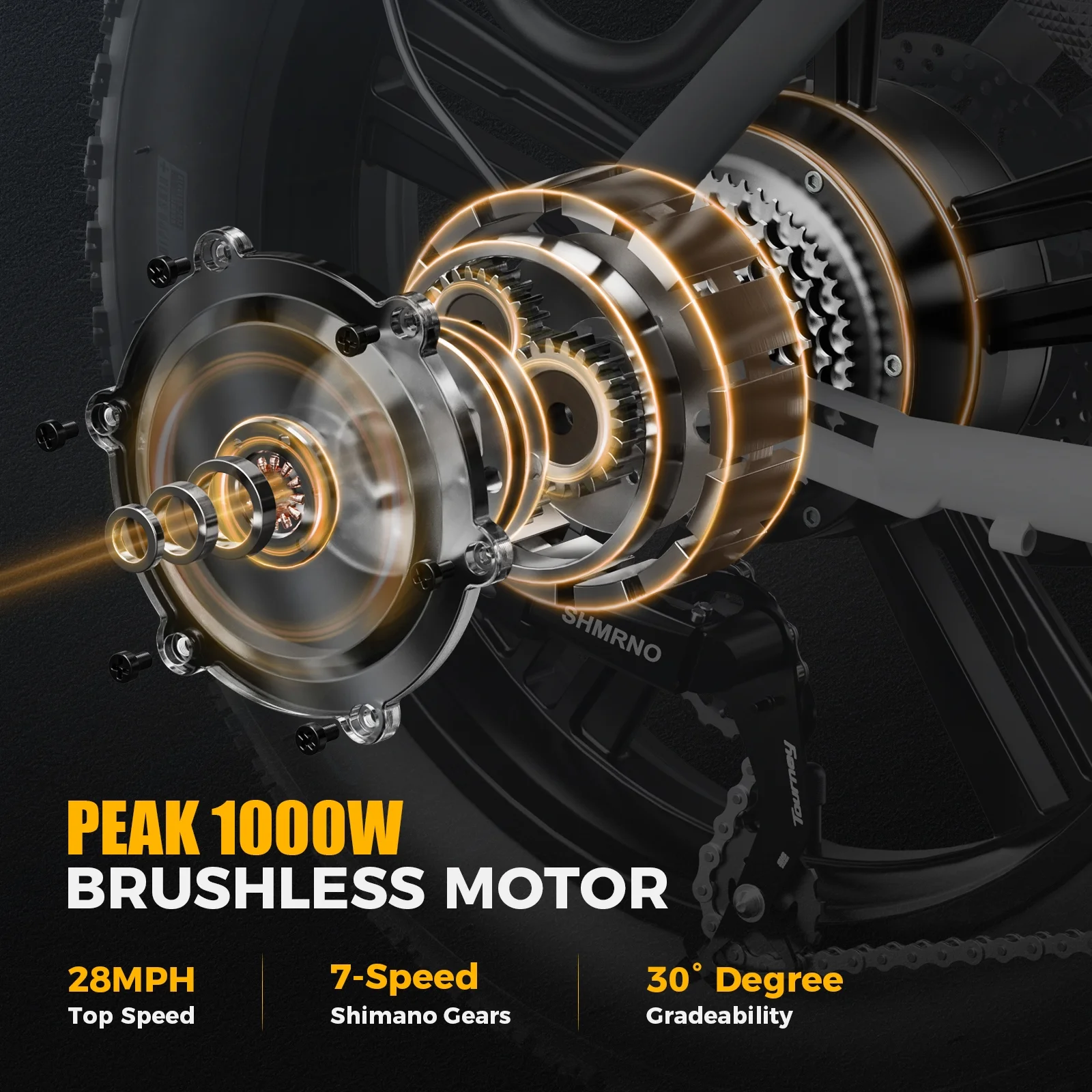 Heybike Ranger Electric Bike for Adults with 500W Motor, 48V 15Ah Removable Battery, 20