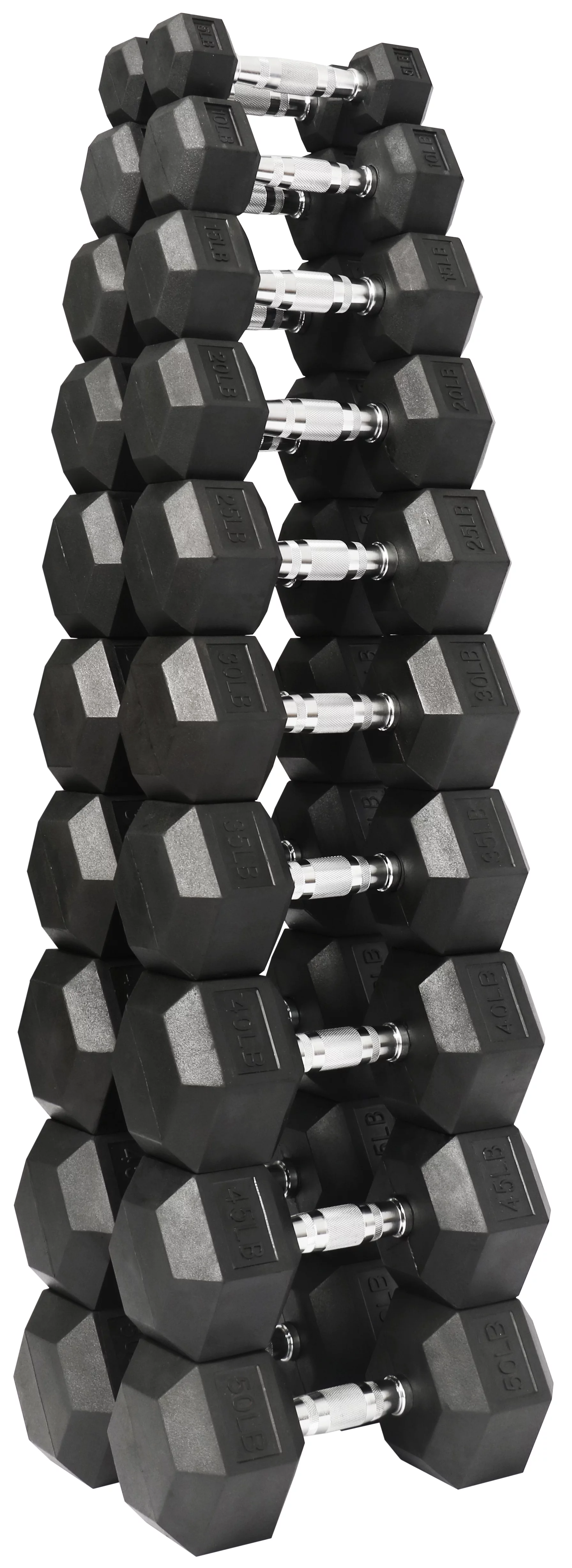 BalanceFrom 100 LB Dumbbell Set, Pairs of 5 lb, 10 lb, 15 lb and 20 lb - Womvr
