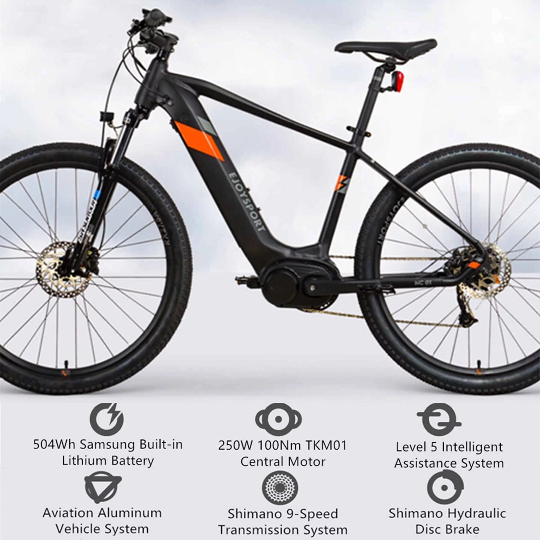 Dinling 7 Speed Electric Bike for Adults 36V 14Ah Li-ion Battery, 250W Motor, 27.5